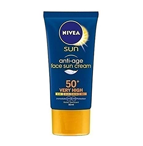 Anti-Age Face Sun Cream SPF 50+, Nivea