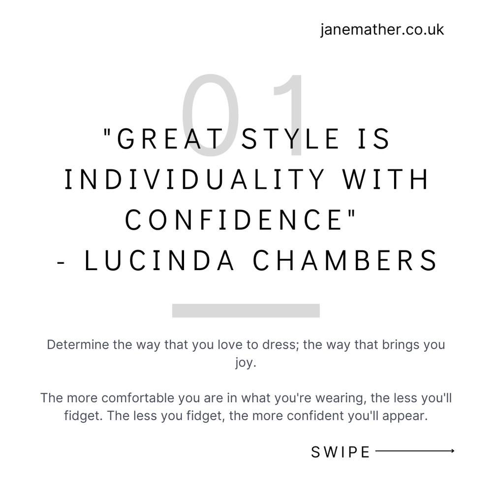 Great Style Is Individuality With Confidence