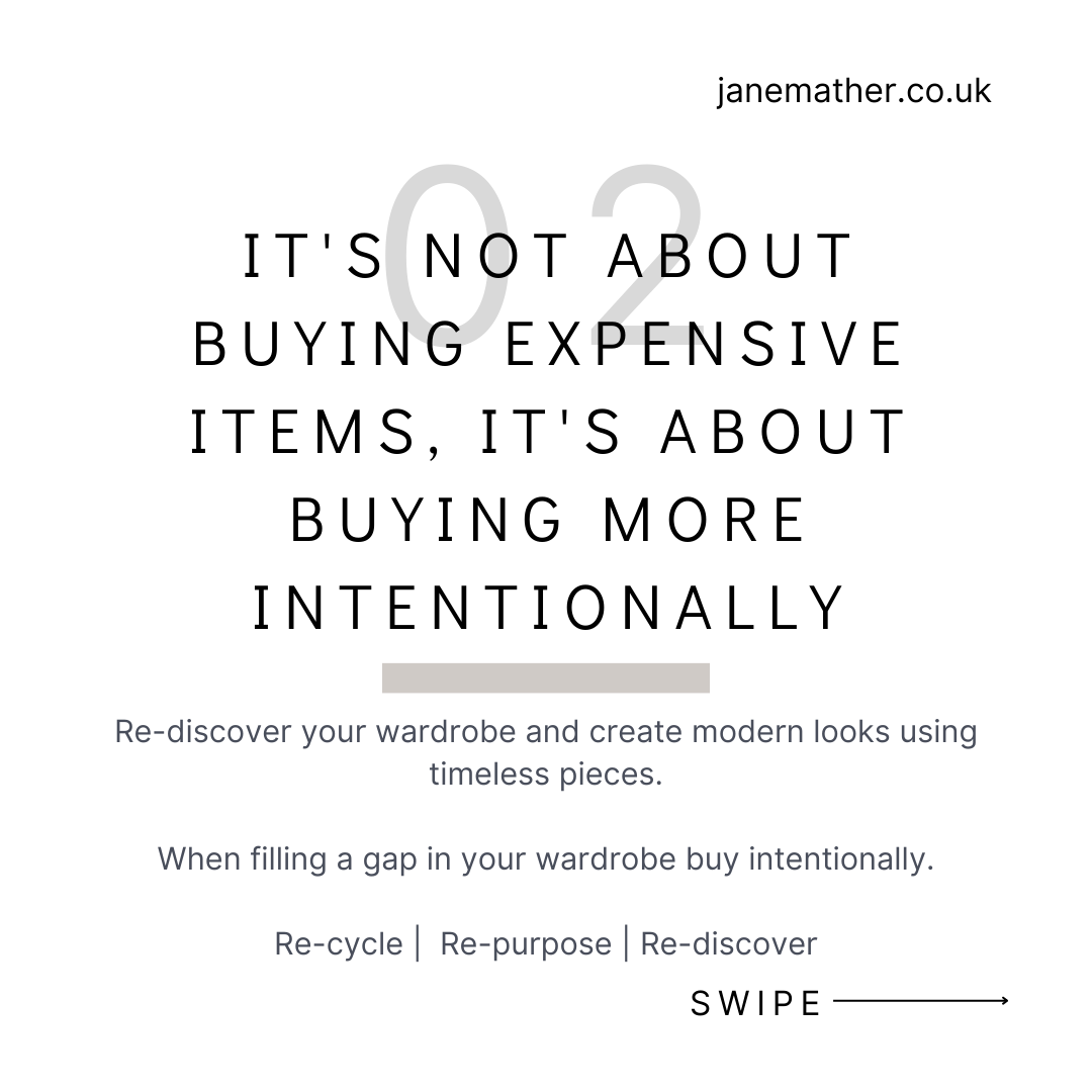 It's Not About Buying Expensive Items,
