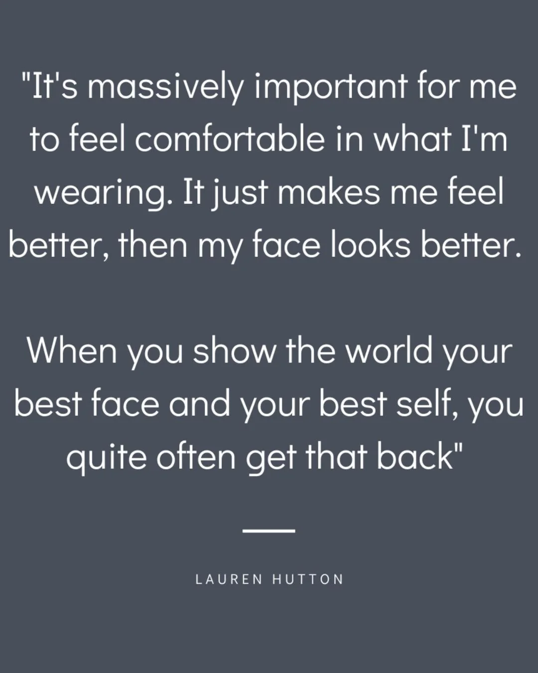Let&rsquo;s be honest &mdash; when you&rsquo;re wearing something that feels amazing, it changes everything. 💁&zwj;♀️

✨ &ldquo;It&rsquo;s massively important for me to feel comfortable in what I&rsquo;m wearing. It just makes me feel better and the