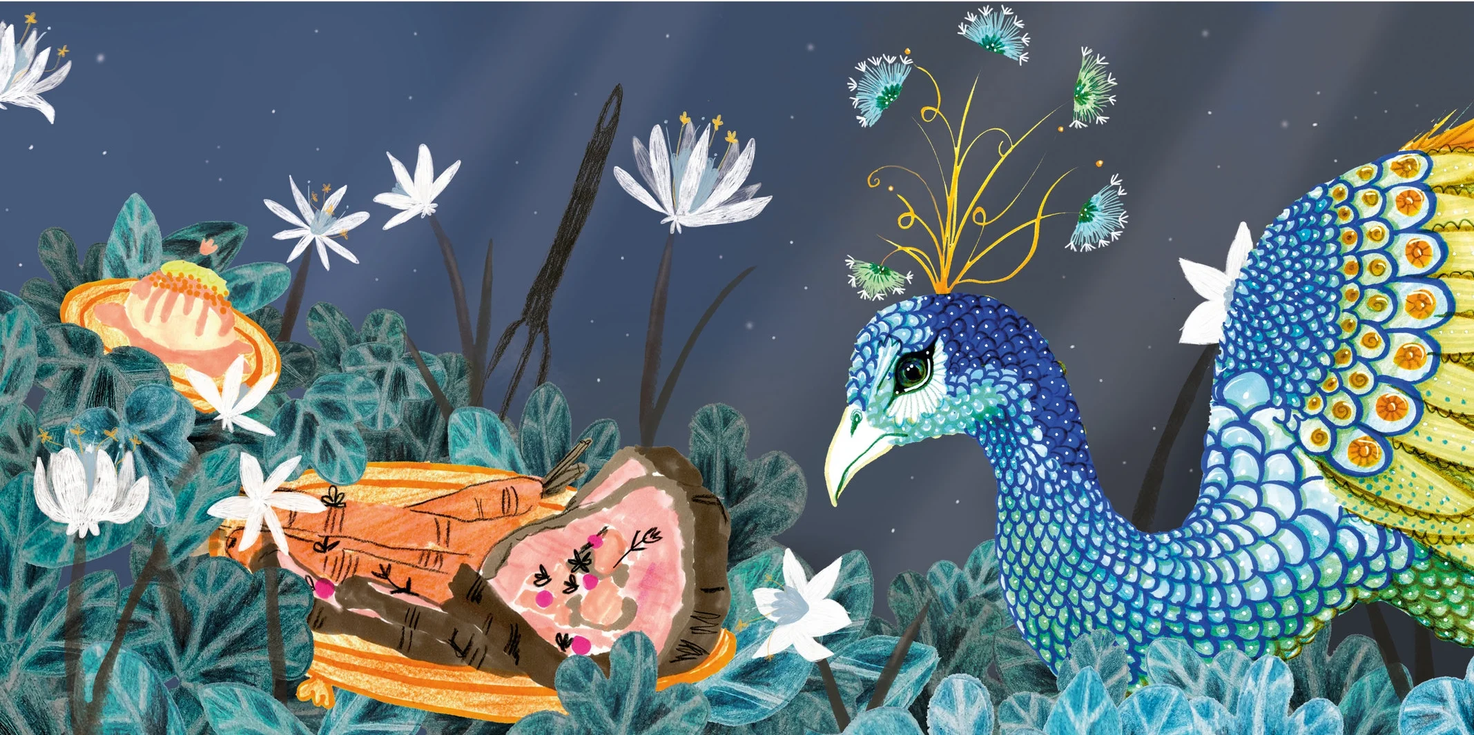 A small garden party with some snacks