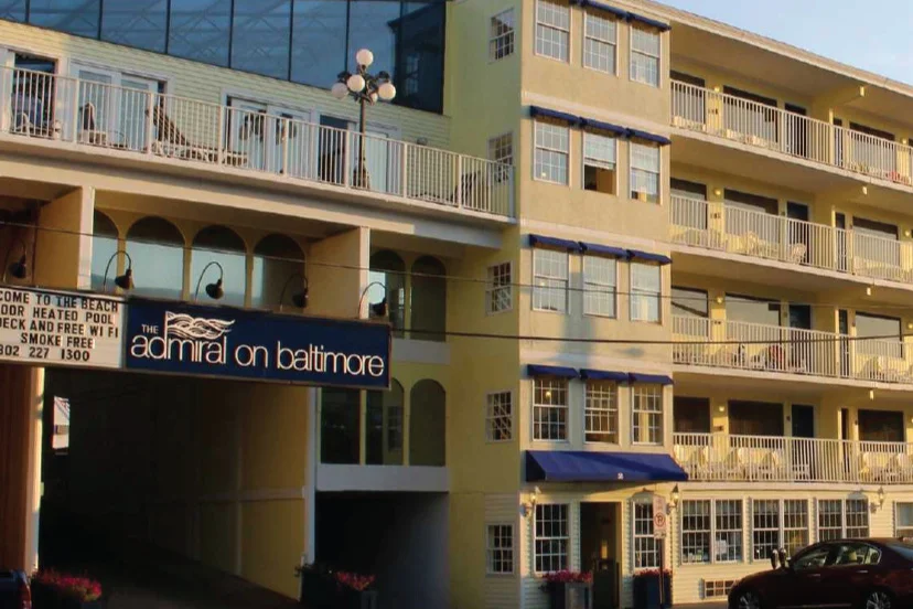 Admiral Hotel Rehoboth located 64 feet from the Boardwalk and 15 miles 302-227-1300
