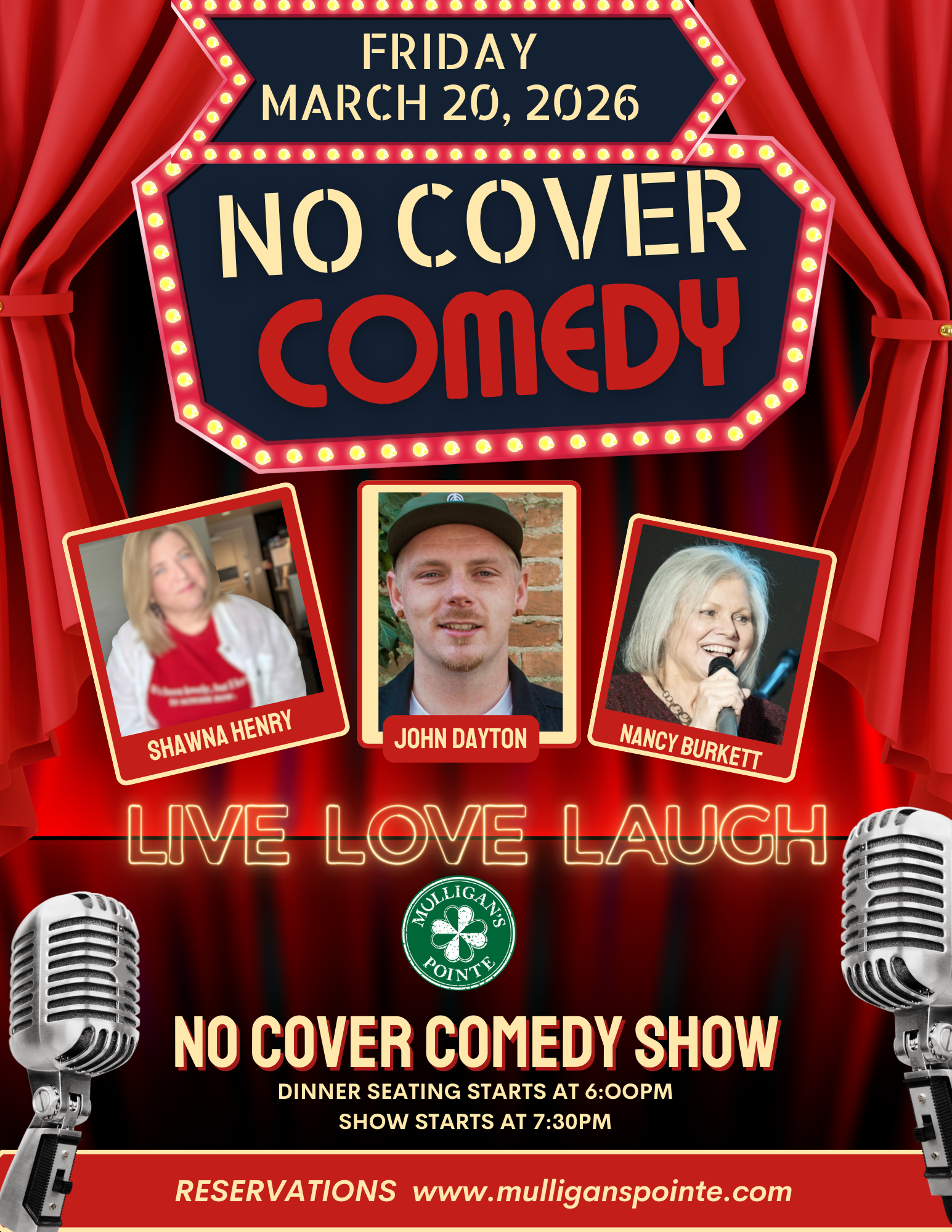  FUNNY FRIDAY 🤣 NO COVER Comedy Night 