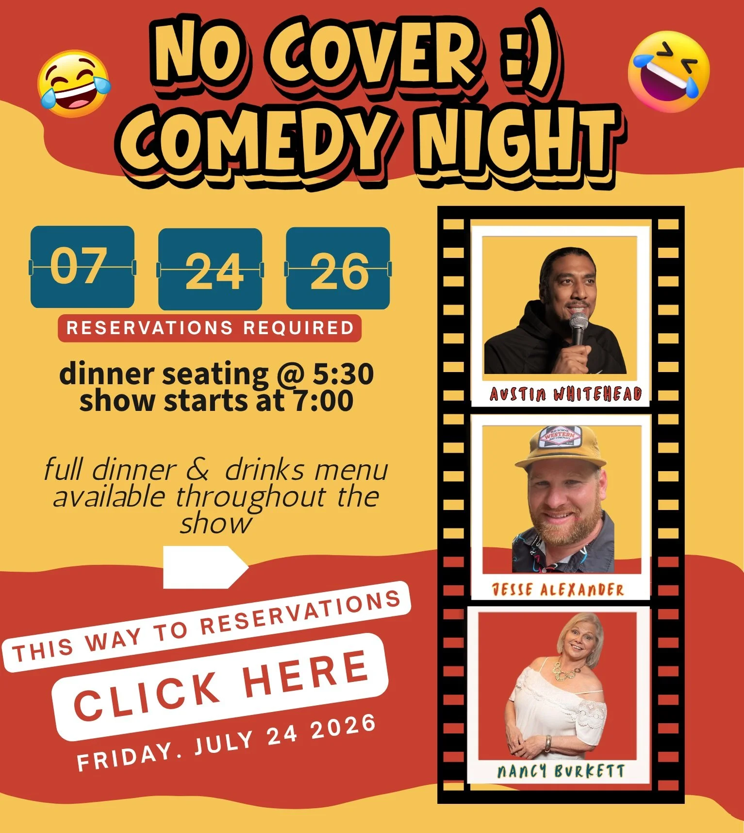  FUNNY FRIDAY 🤣 NO COVER Comedy Night 