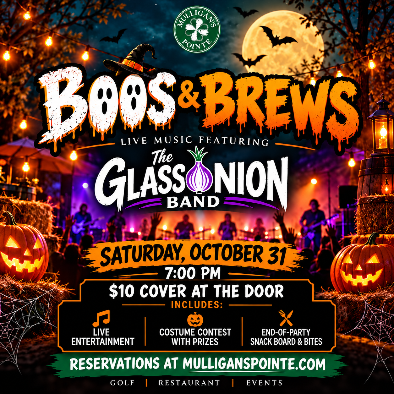 Boos &amp; Brews Bash | GLASS ONION BAND