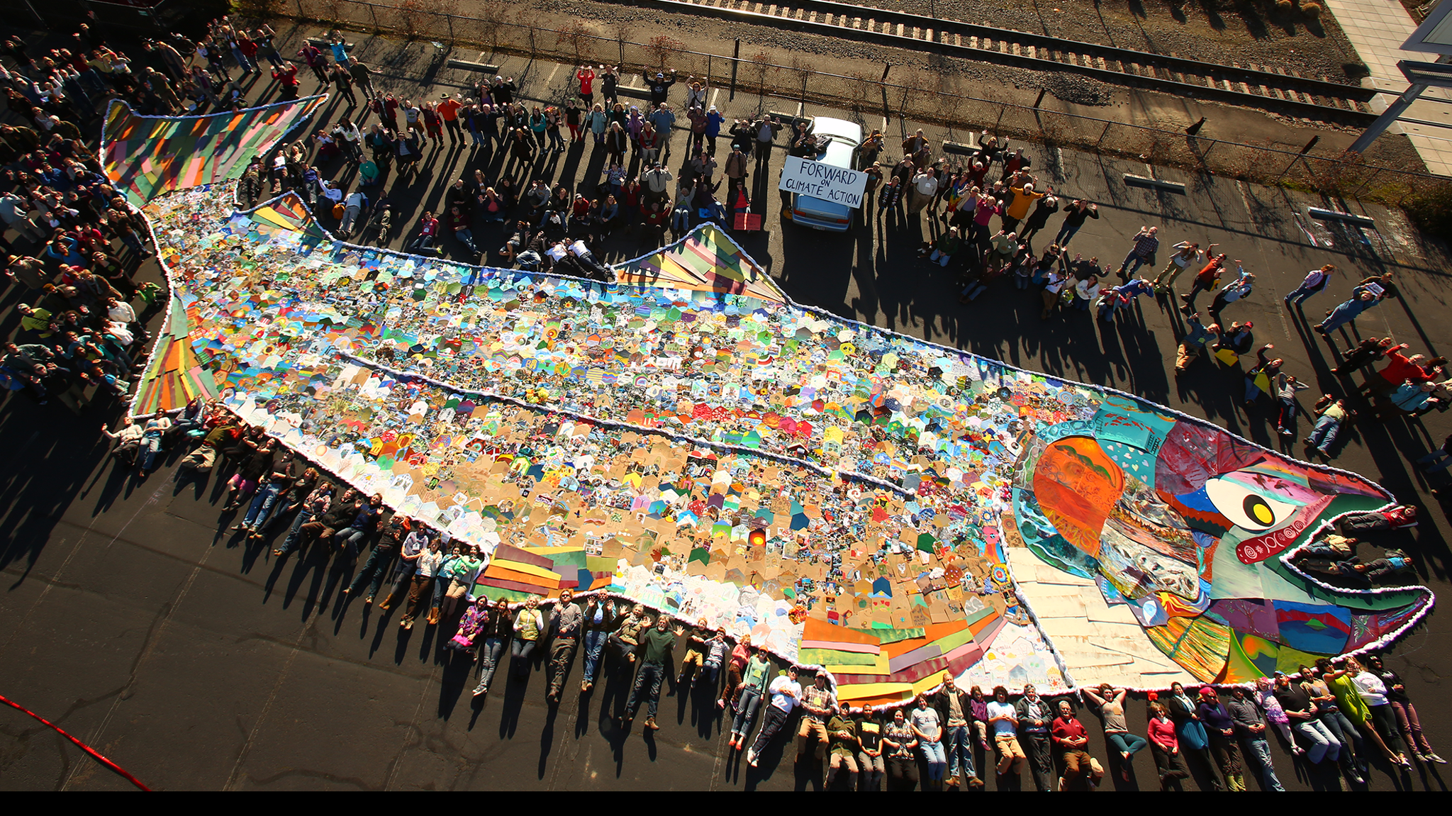Our Climate's salmon mosaic