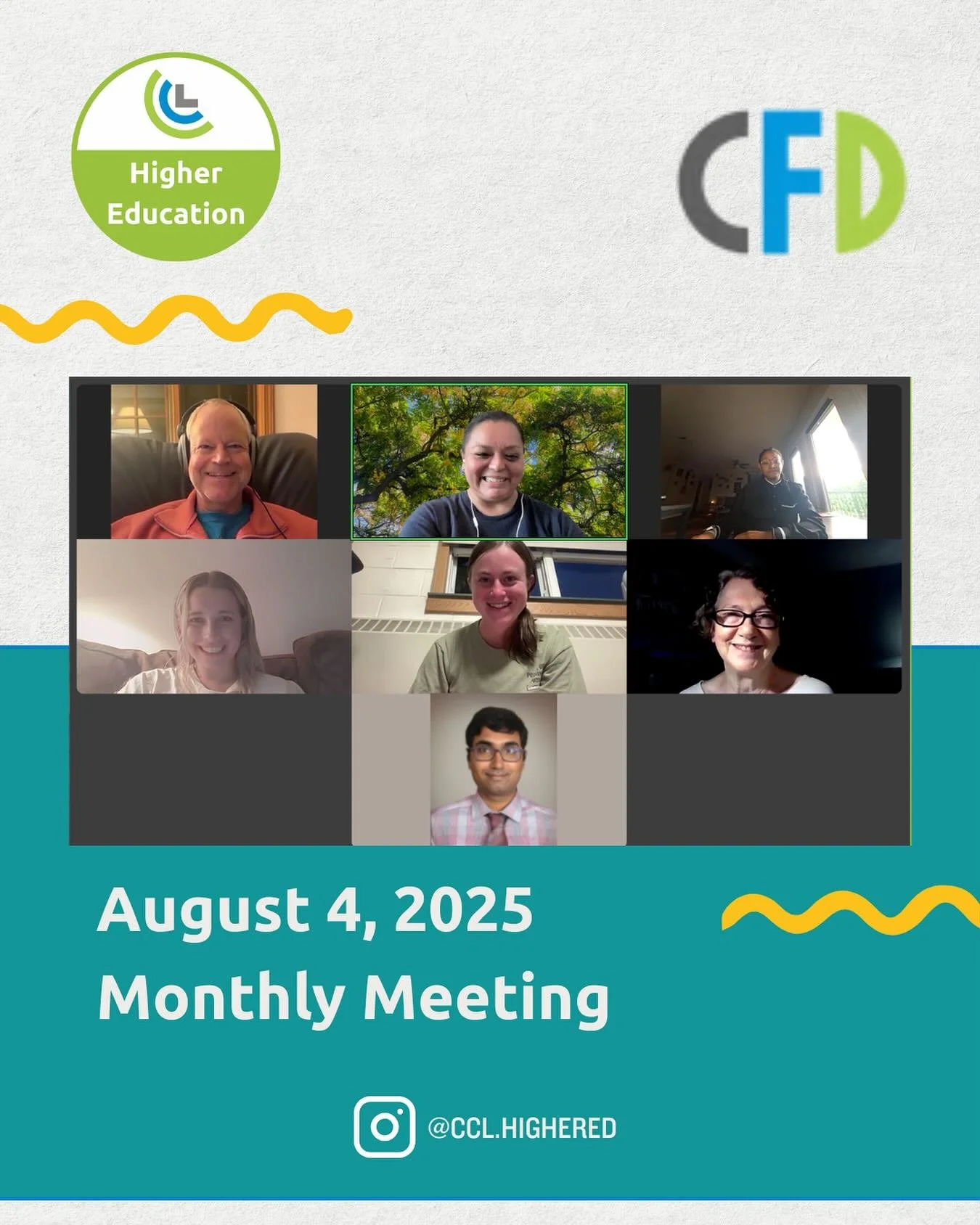 The Higher Ed Action Team met tonight to discuss initial reorganization. We are looking for new team leaders and we will connect with exciting campus chapter members. 

Our friends from the @carbonfeeanddividend movement were also in attendance to sh