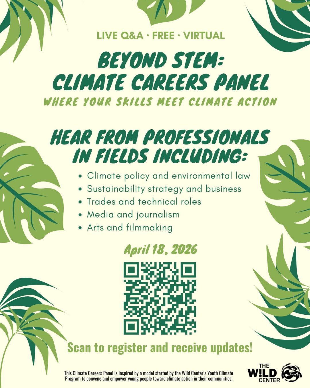 Do you care about climate but haven't found a career path that feels right yet? This free national panel is for you. On April 18, hear from professionals, including an Emmy-nominated CBS reporter, an Earthjustice lawyer, a D.C. policy educator, and a