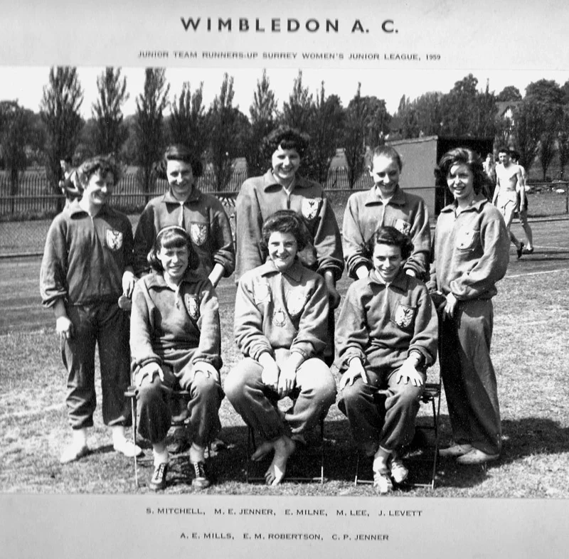 The Wimbledon AC Women’s Junior team of 1959