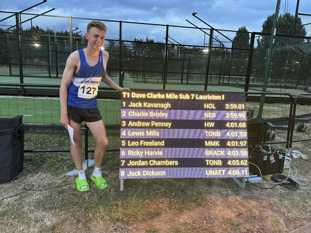 Sub-4 mins in the Dave Clarke Mile
