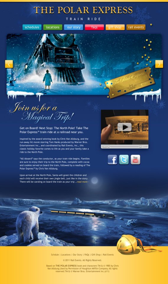 Website - Polar Express Train Ride