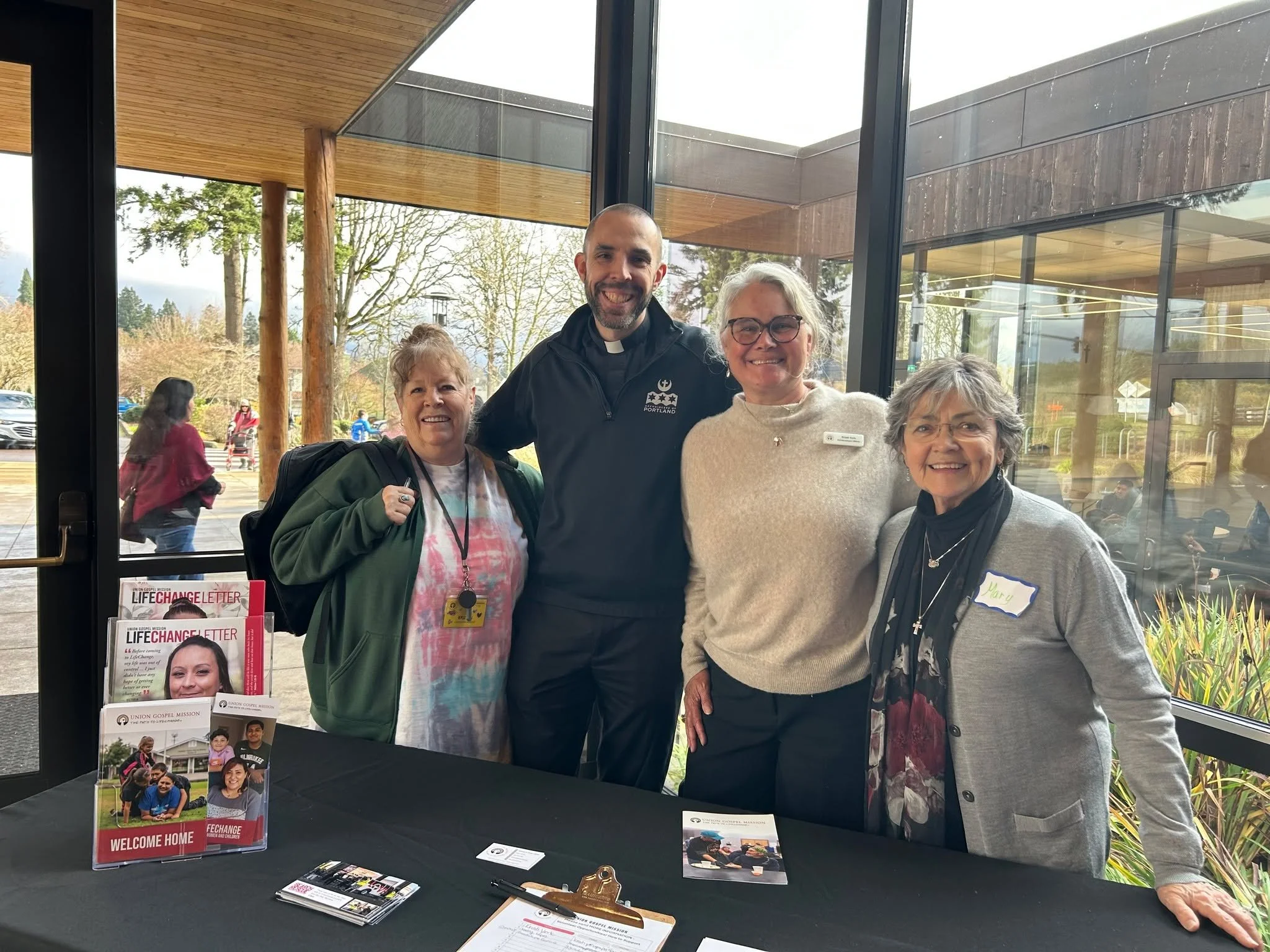We were invited to St Juan Diego Catholic Church this past weekend to share about our new home for women and children- Angela's House.  We had over 40 people interested in serving and learning more! 

Thank you to Mary Johnson and Father Hans for inv
