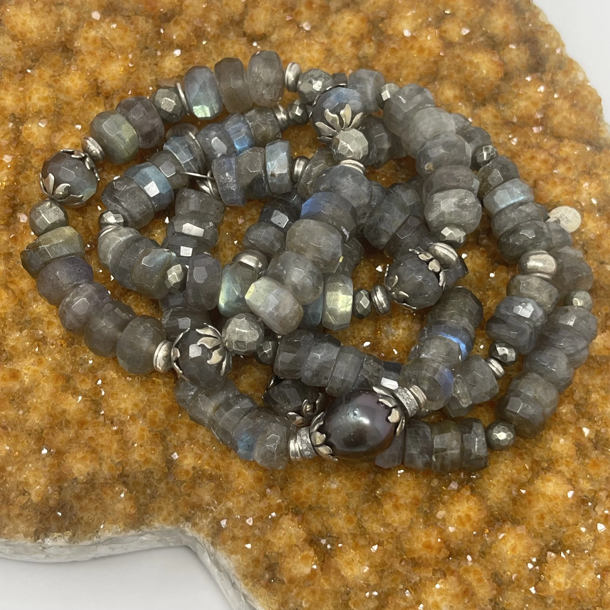 Labradorite Nugget Bracelets