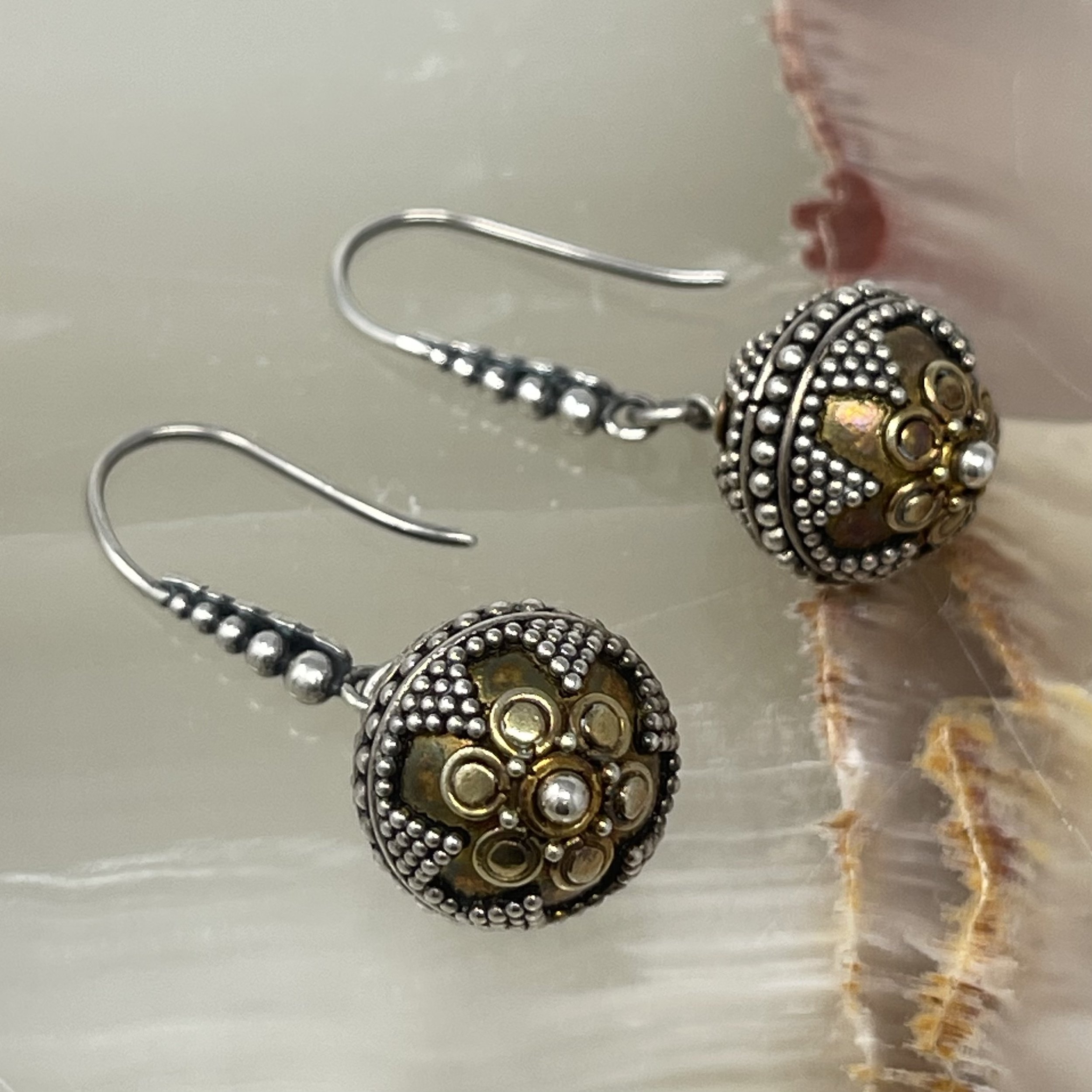 Bali Gold & Silver Earrings