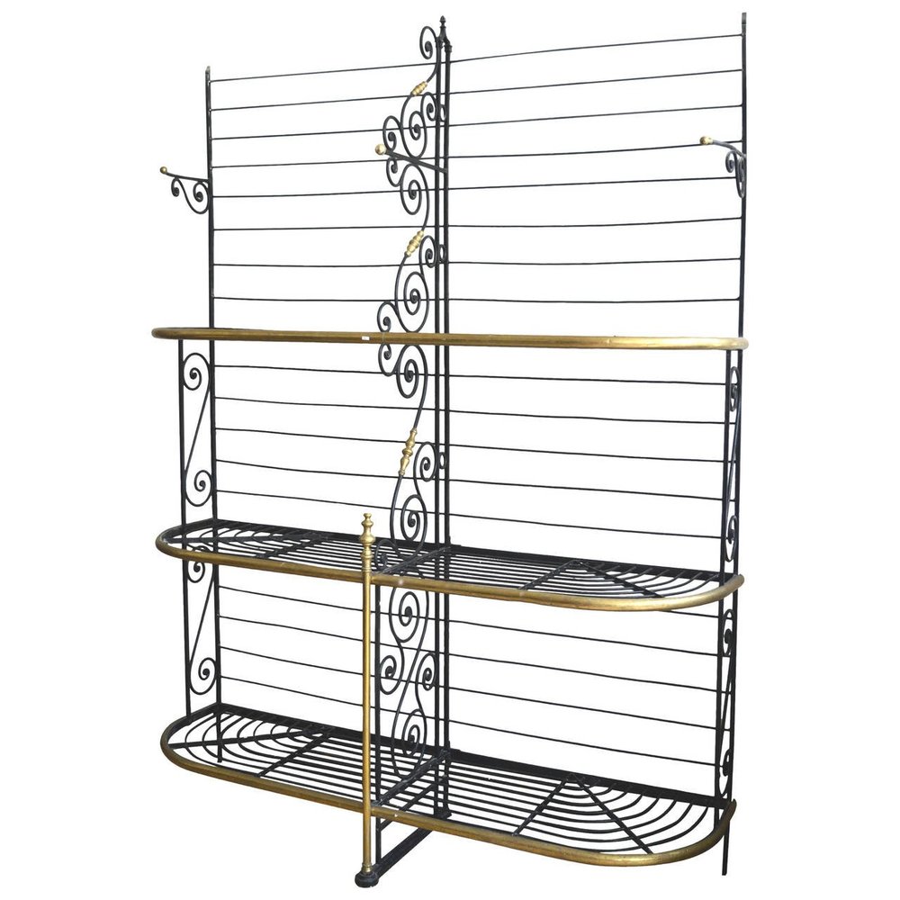 Belle Epoque Period French Iron And, French Wire Shelves