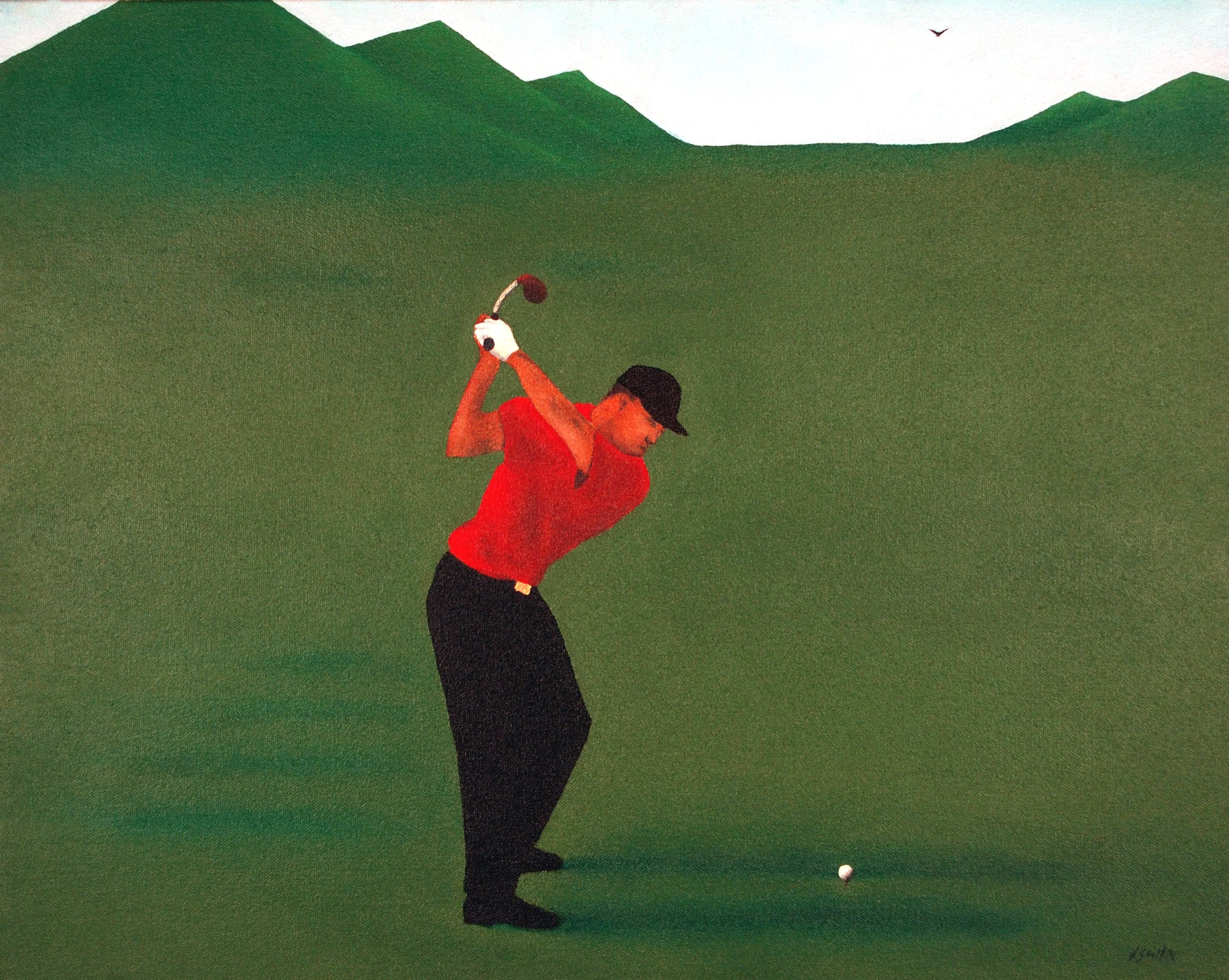 Tiger Tee Shot