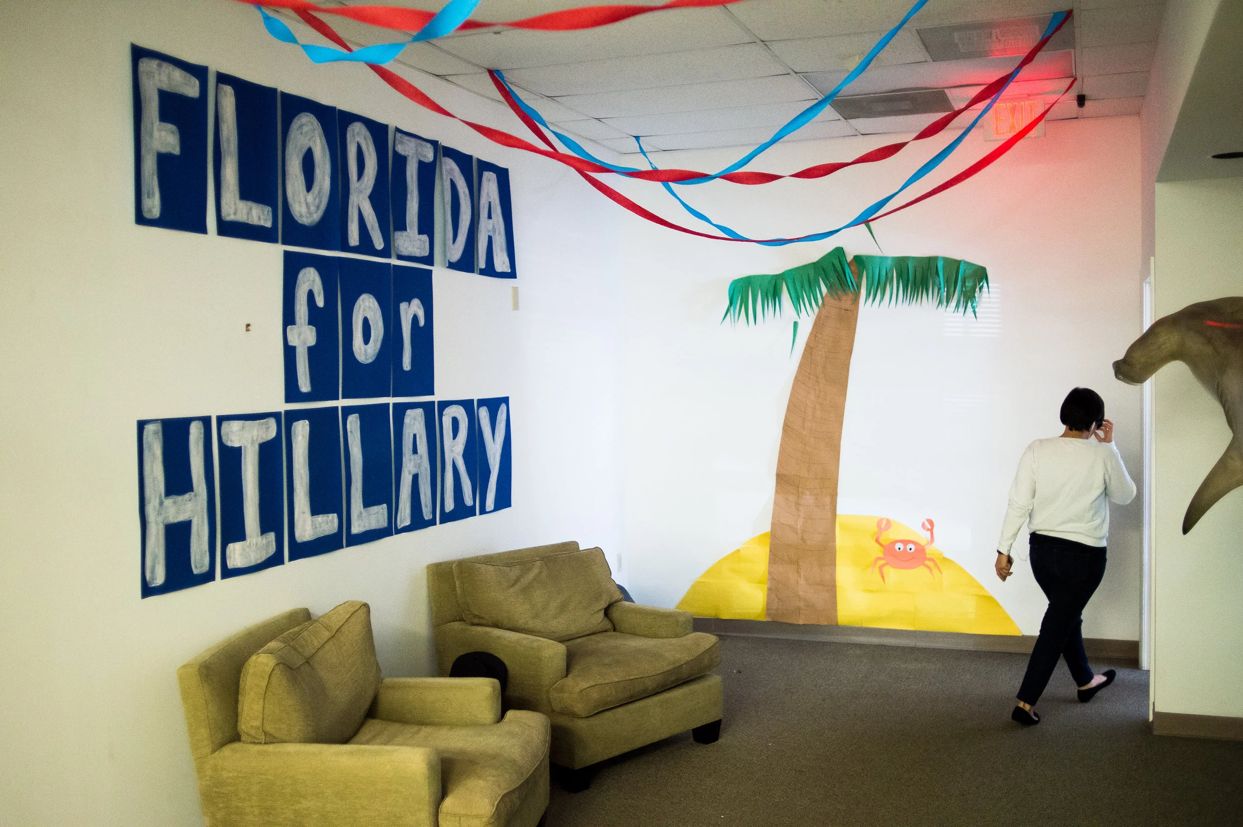  Hillary Clinton’s campaign office in Tampa, Florida for the New York Times. 