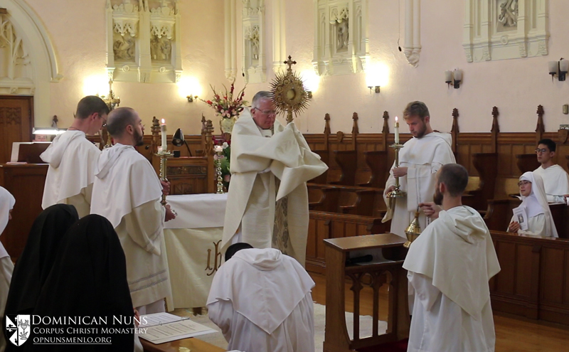 Benediction in the nuns’ choir.