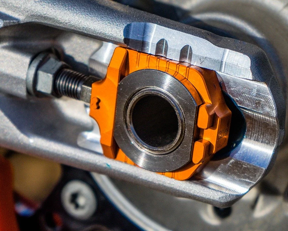 Works Connection Elite Axle Block Kits

Converts stock fixed axle design to floating type to improve traction and handling.

Get yours today at your local Canadian motorcycle dealer!