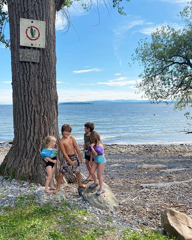 Beach gang 😍 #vermontchildhood