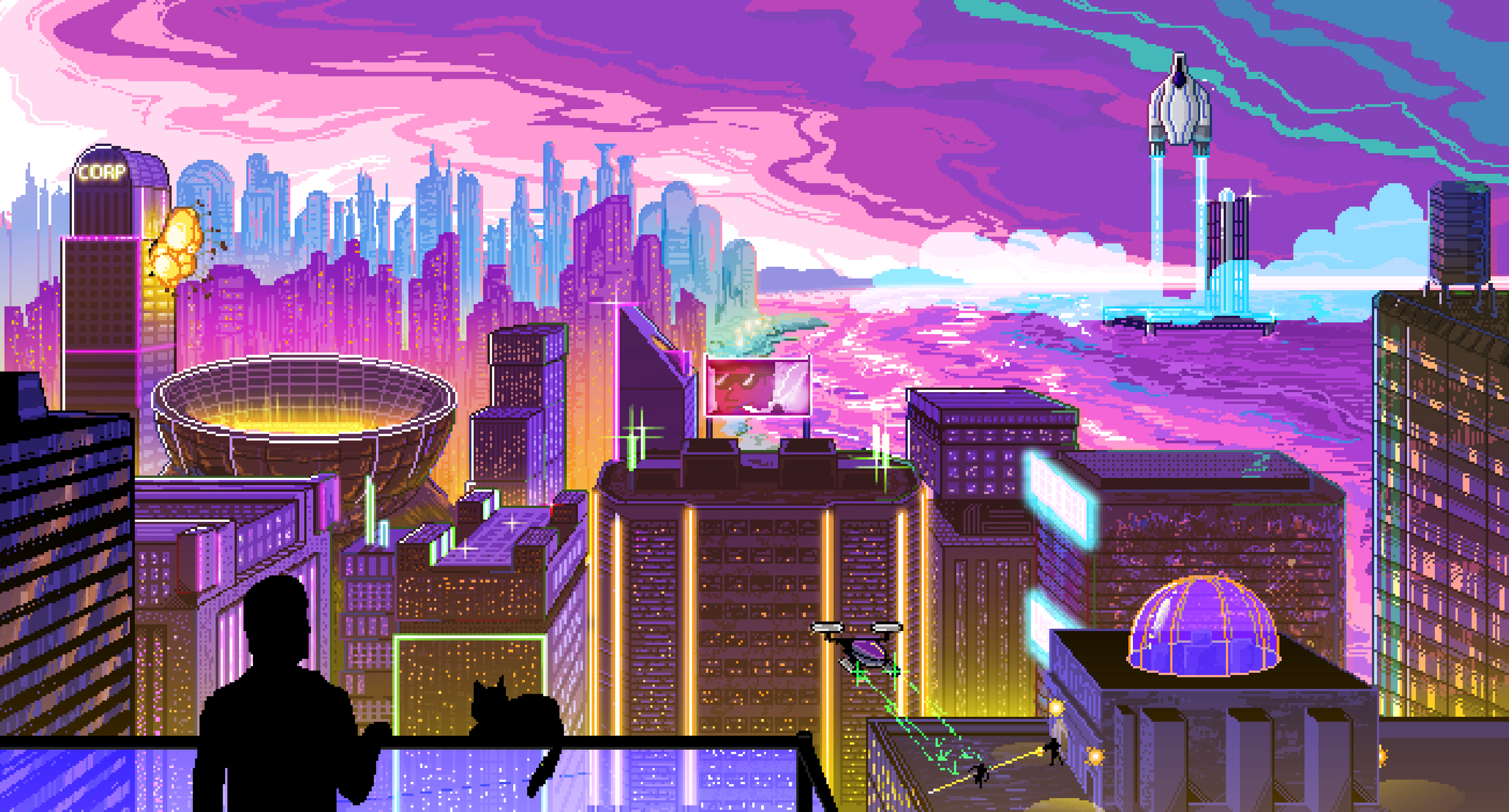 RogueLike - Imagining Games - Cybercity art