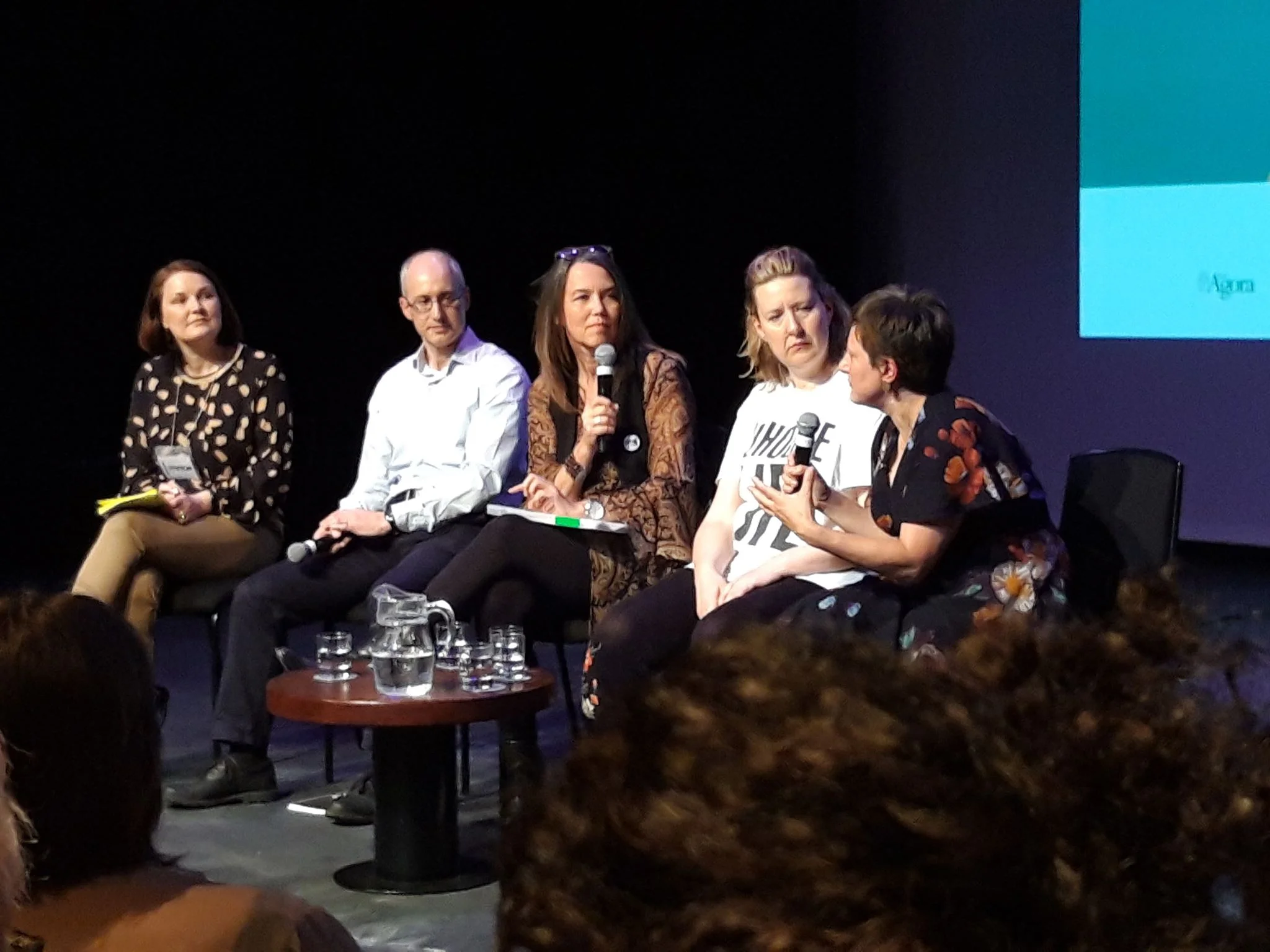 Women Speak discussion panel, left to right: Heather Wiffin (More to Life), Anthony Ryb (Grief Counsellor), Jody Day (Gateway Women), Victoria Firth and Chiara Berardelli.