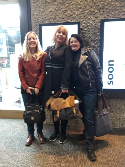 Sarah Lawrence, Berenice Smith and Sweetie Horne, tired and ready to go home.