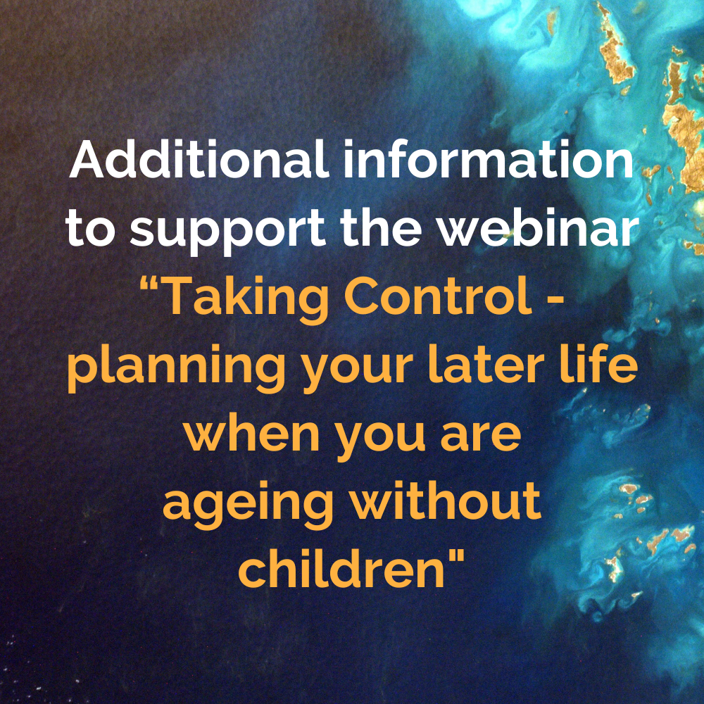 Ageing Without Children - factsheet to support webinar