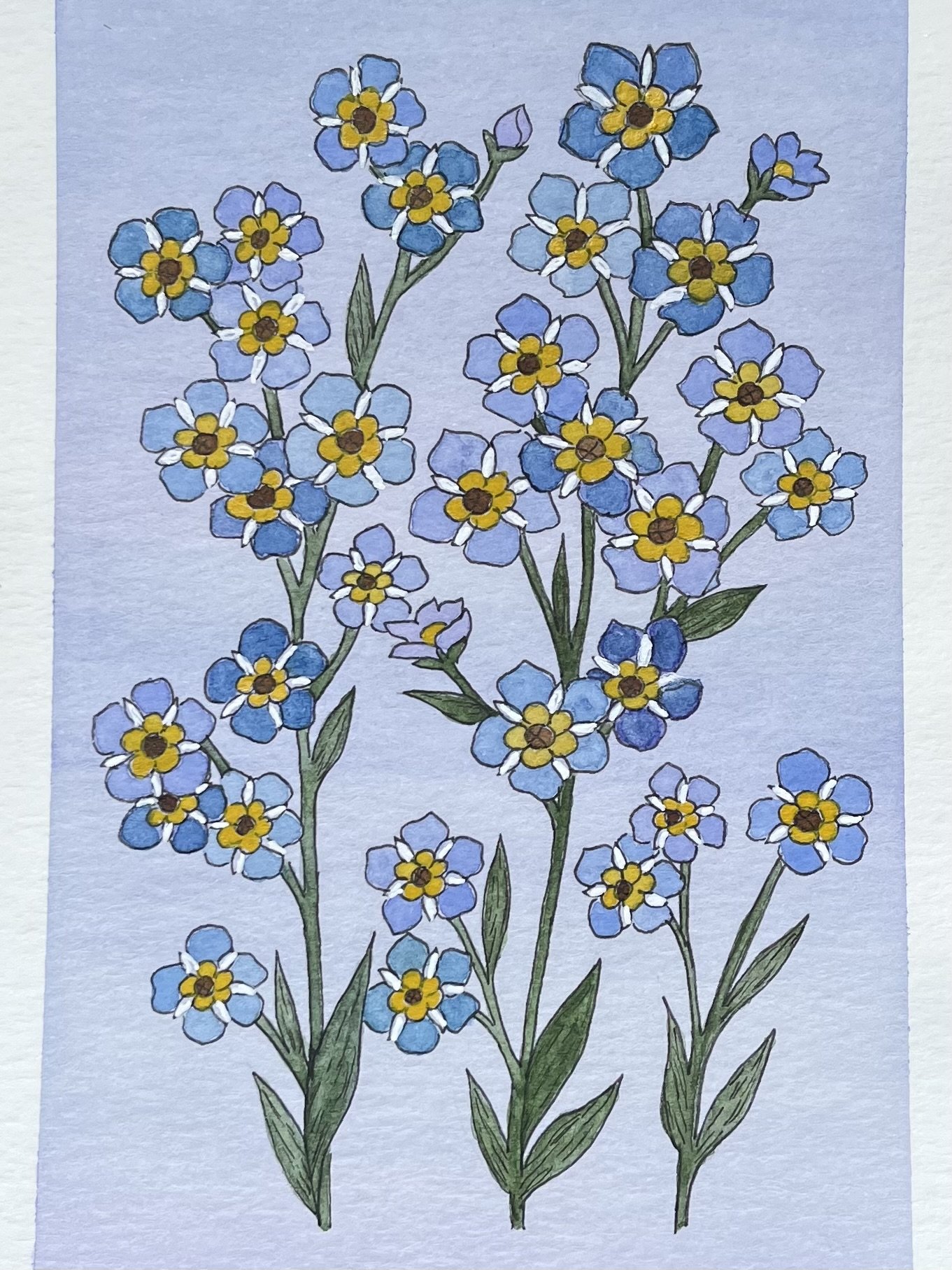 Forget-Me-Nots: Painting as a way to cope with grief and add joy