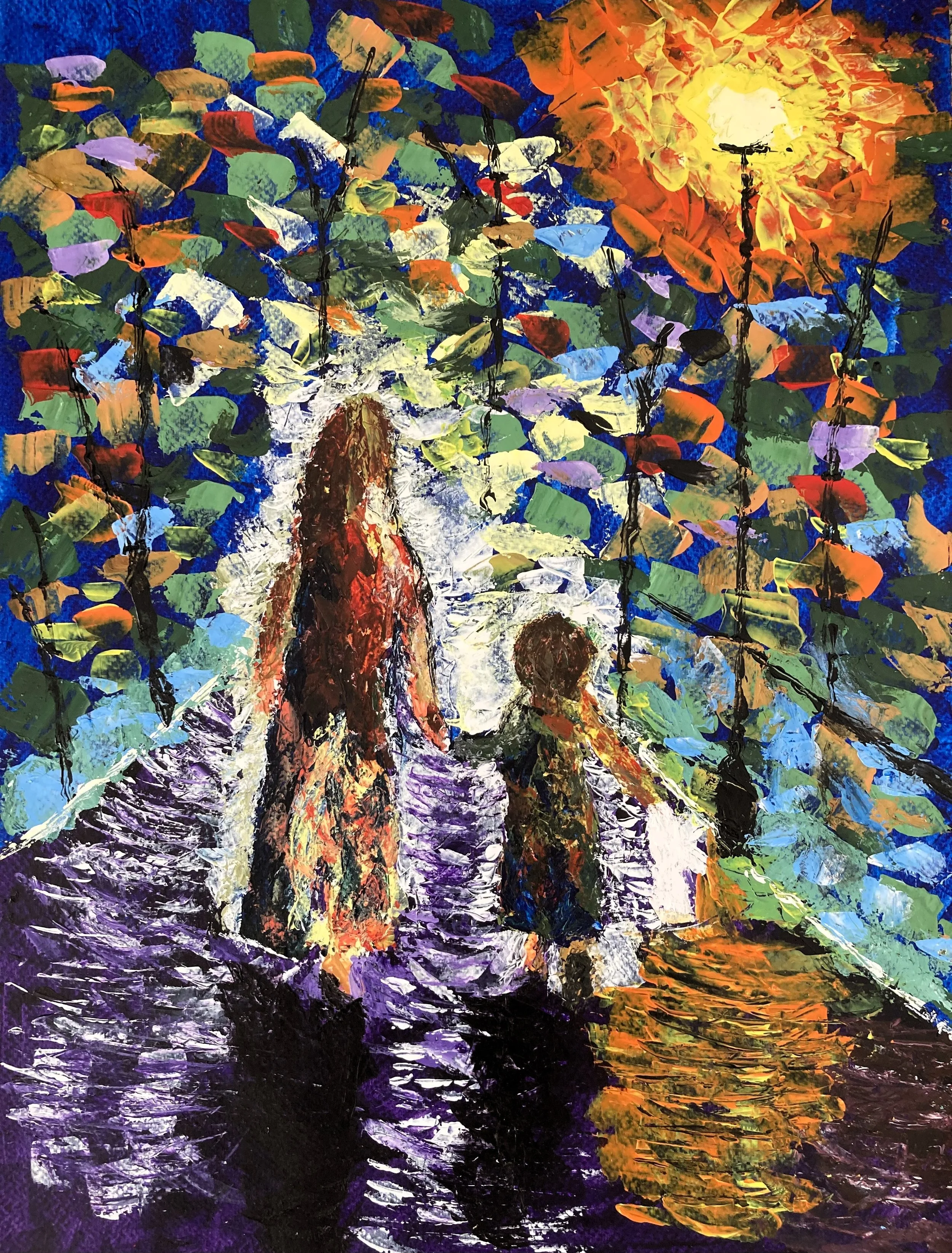 Motherhood walking away