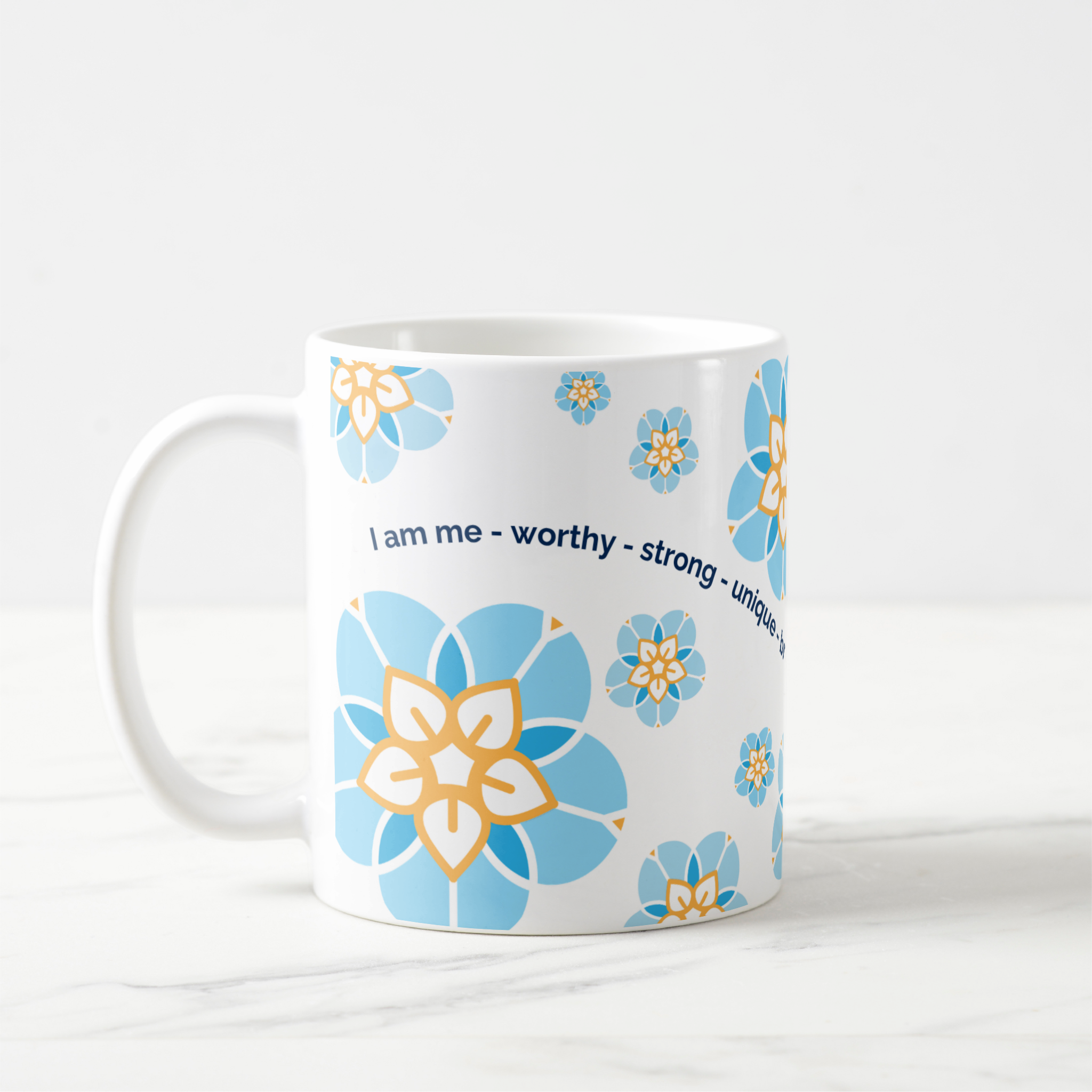 World Childless Week Affirmations Mug (white).png