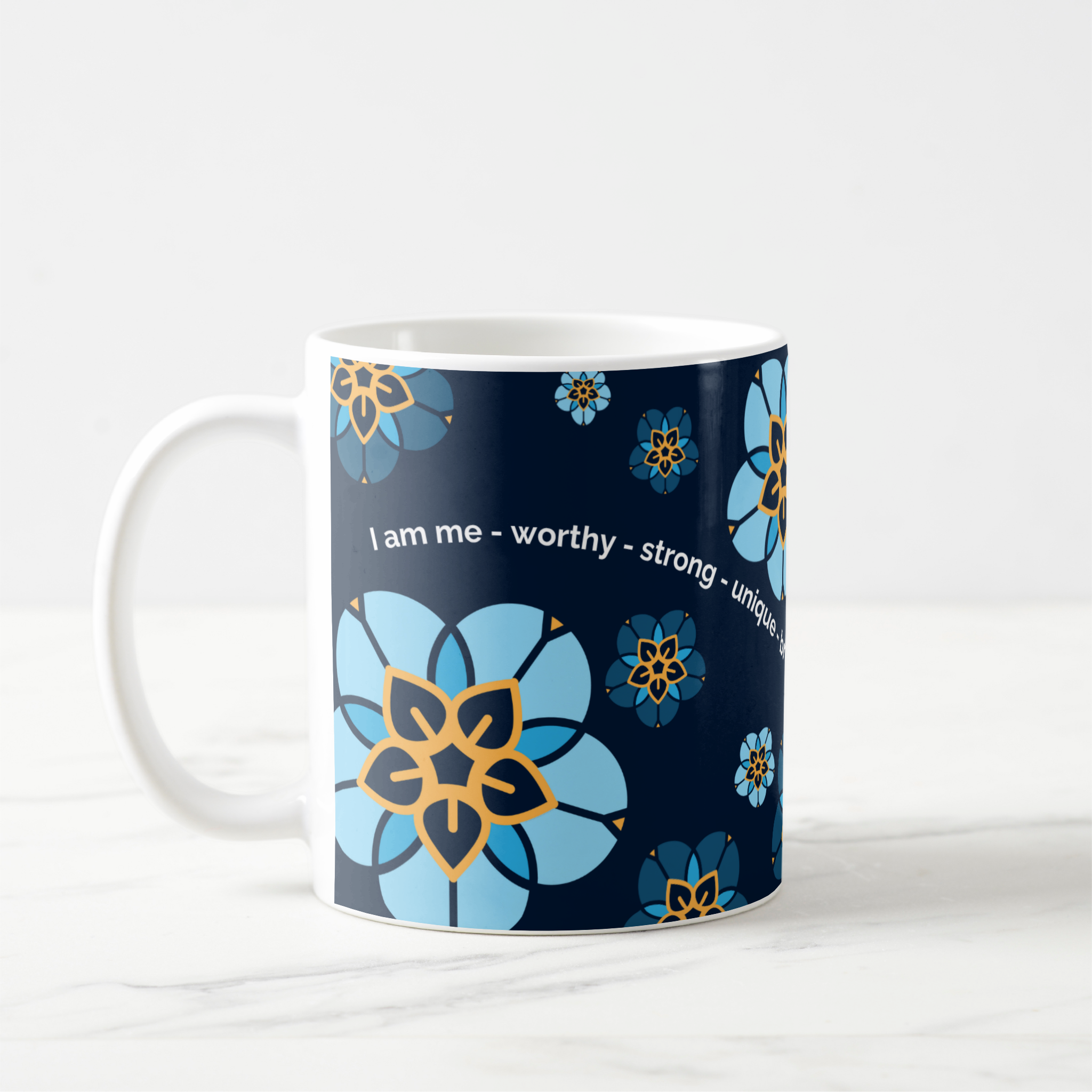 World Childless Week Affirmations Mug (navy).png