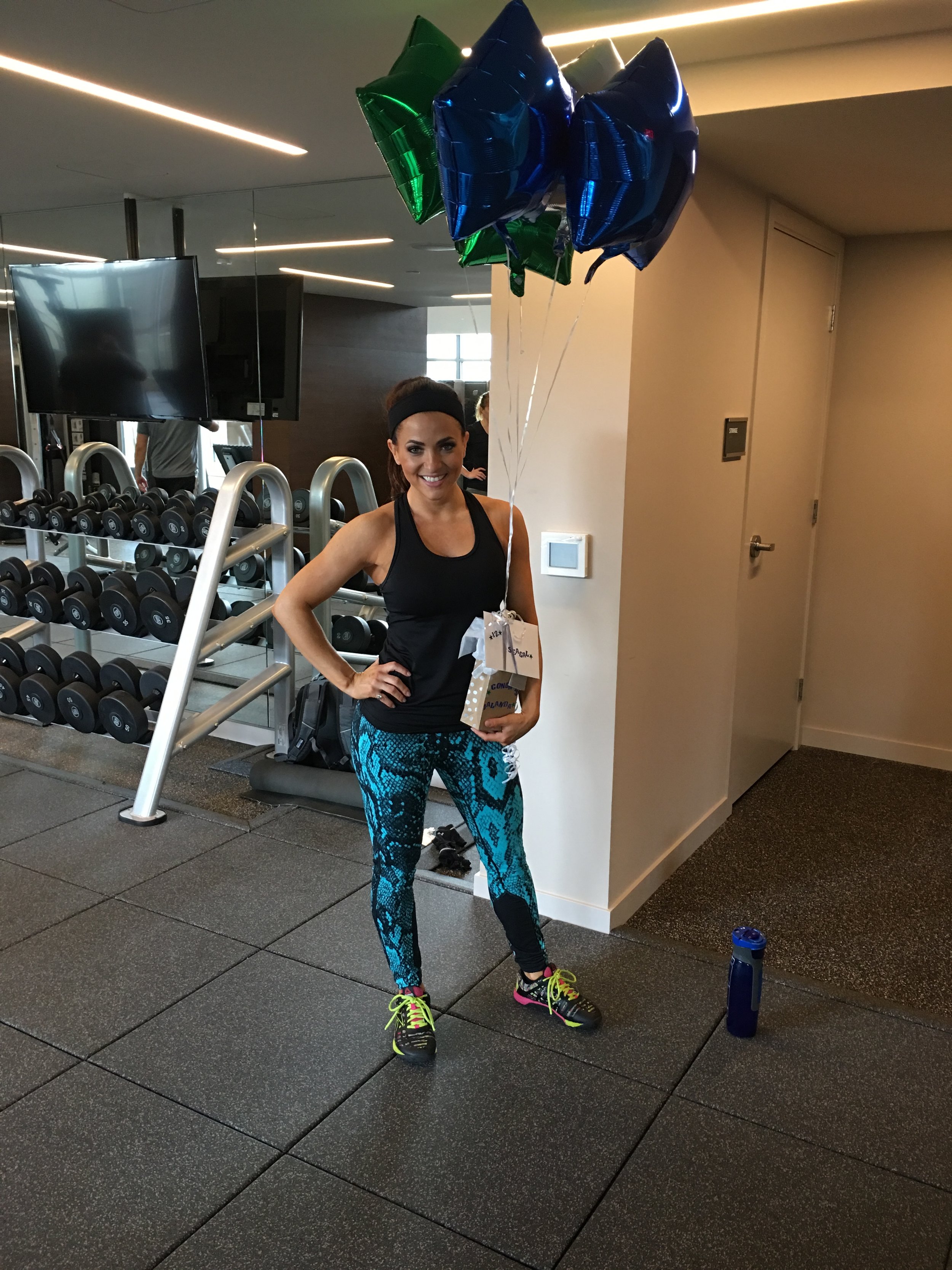  Showing up to her session the morning after becoming a member of the 2016 Seal Gals team! Her hard work paid off! Go Hawks! 