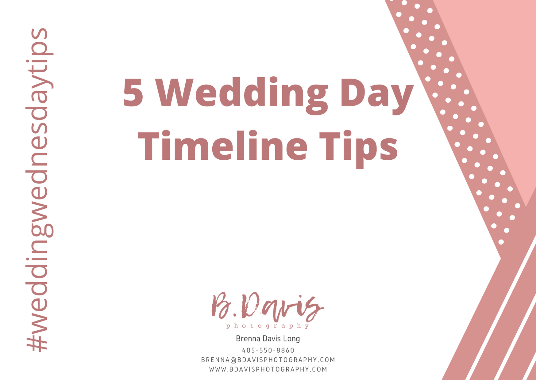 Wedding Wednesday | Wedding Day Timeline Tips