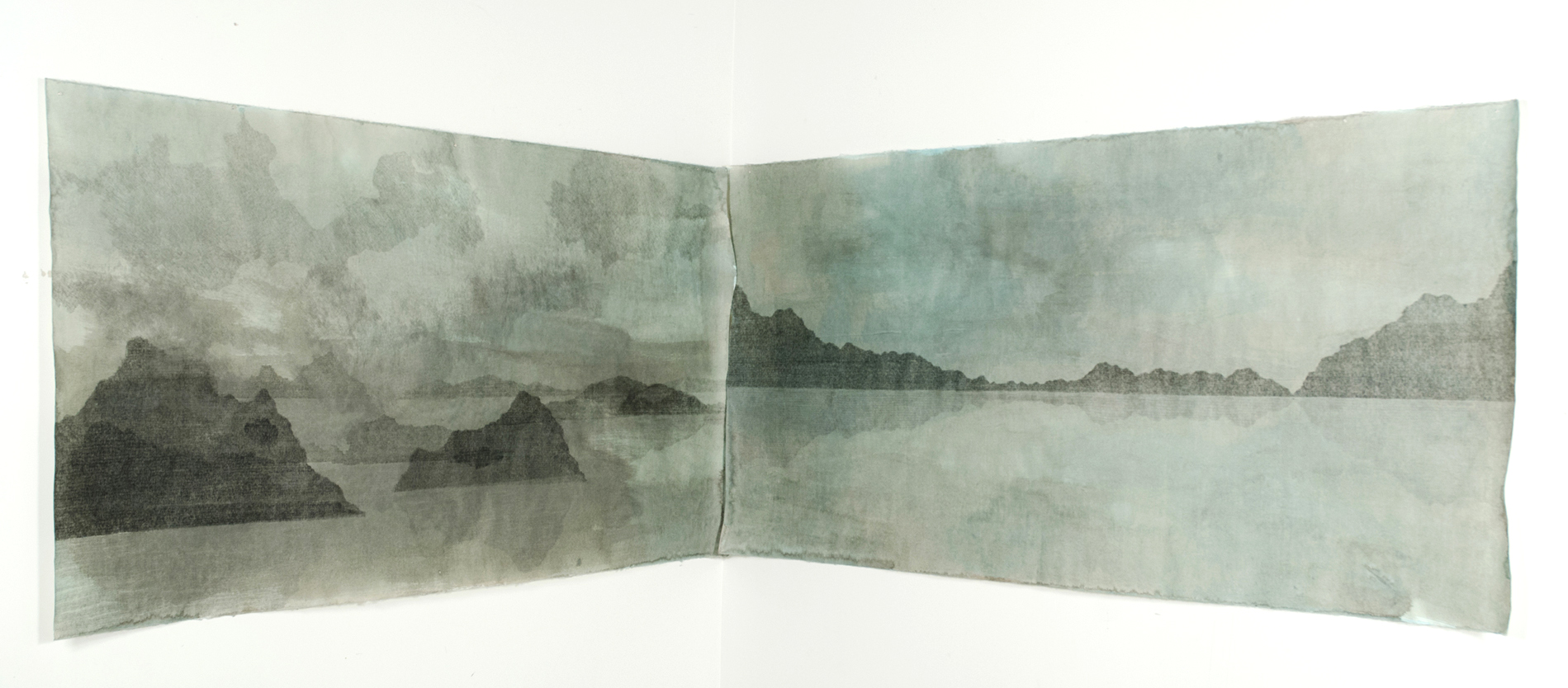 Idea/Ideal of North, 2012, ink and carbon transfer on paper