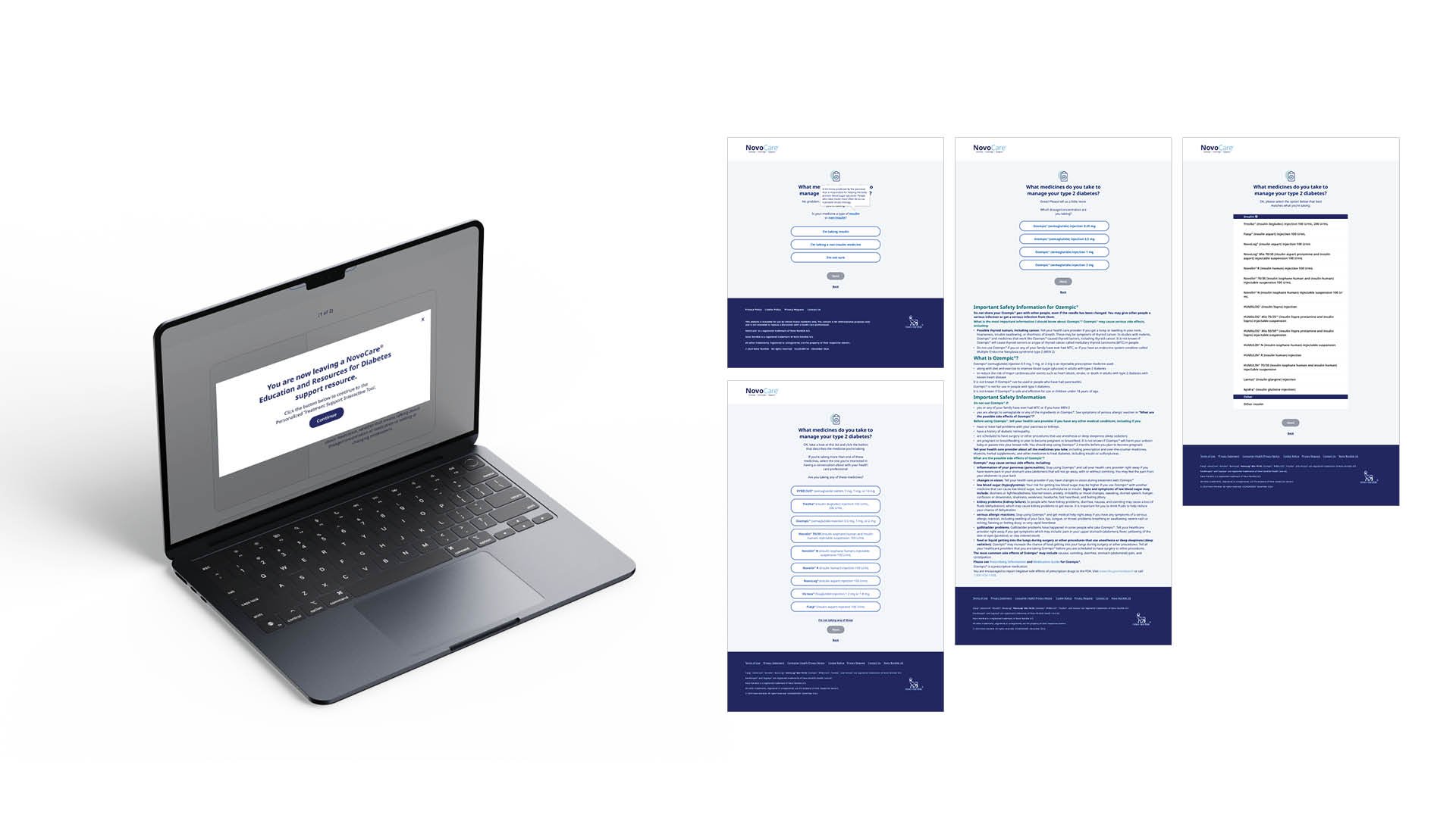 Based on the input received in tool 1, the patient may then be opted to continue to the tool 2 experience, a branded version of tool 1 where the patient selects the specific medication they are currently taking. The patient can then opt in to receiv