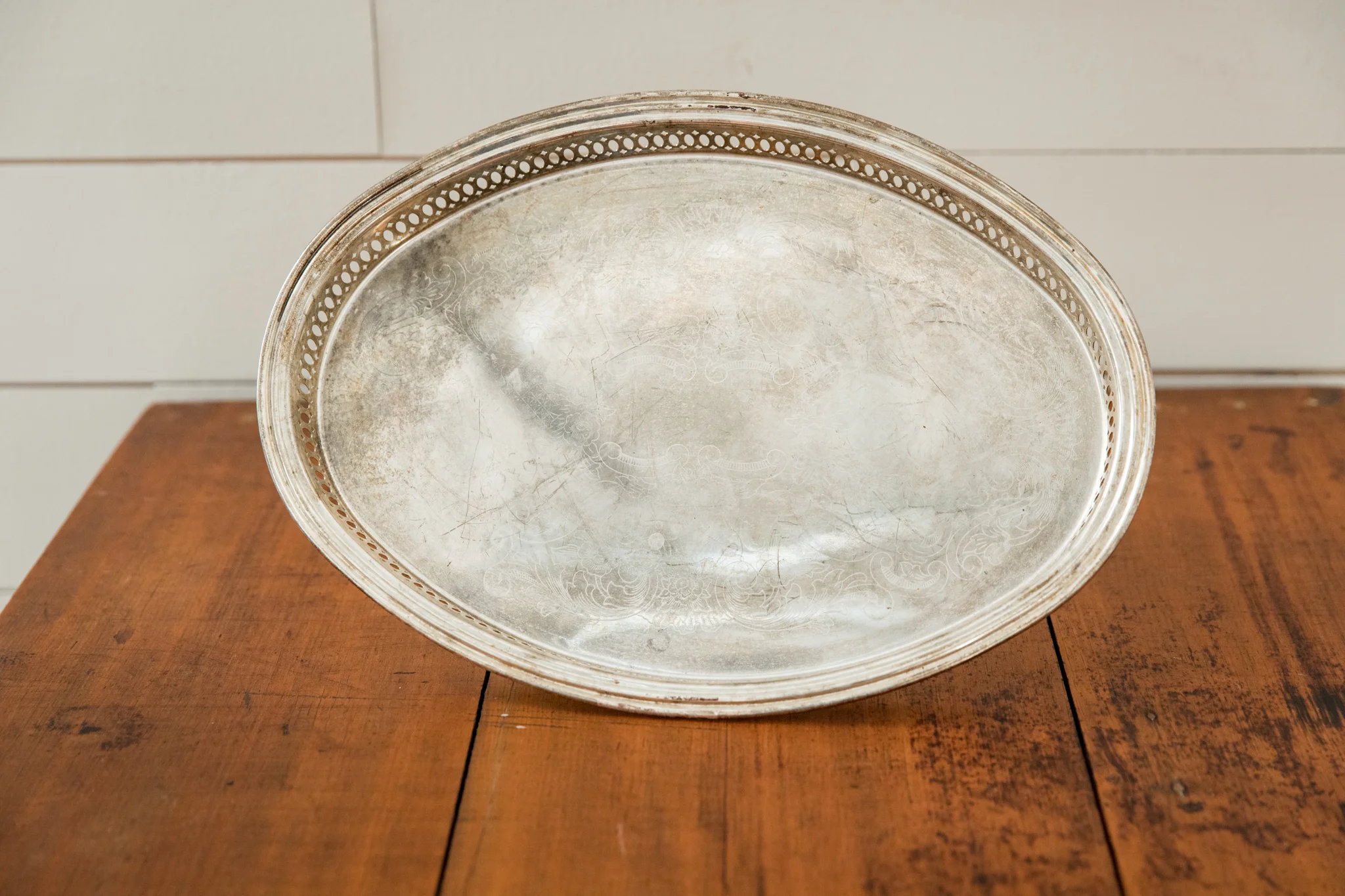 Oval Silver Tray