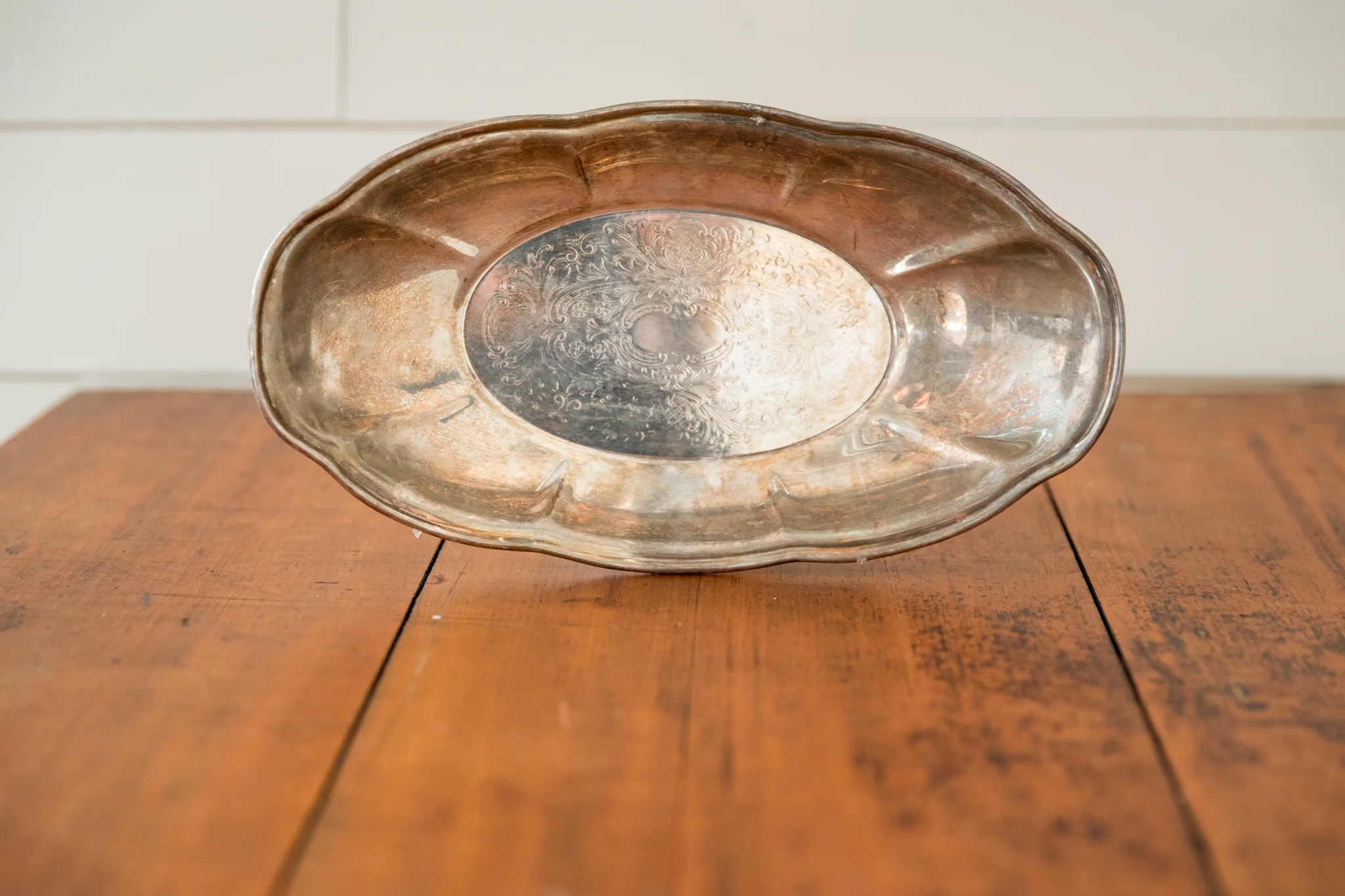 Shallow Silver Bowl