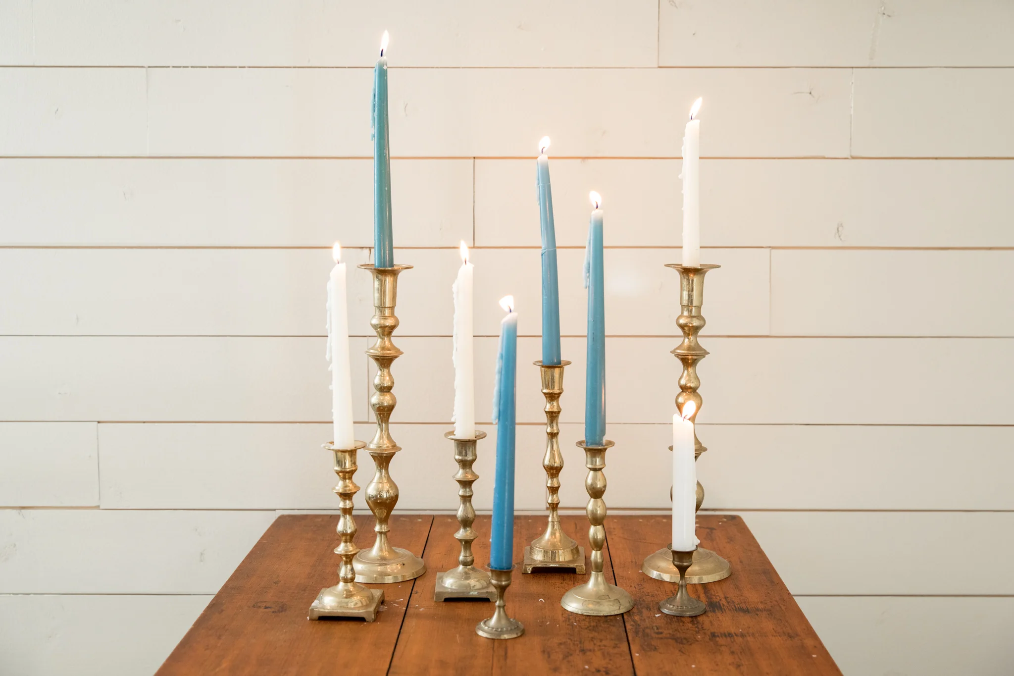 Brass candlesticks