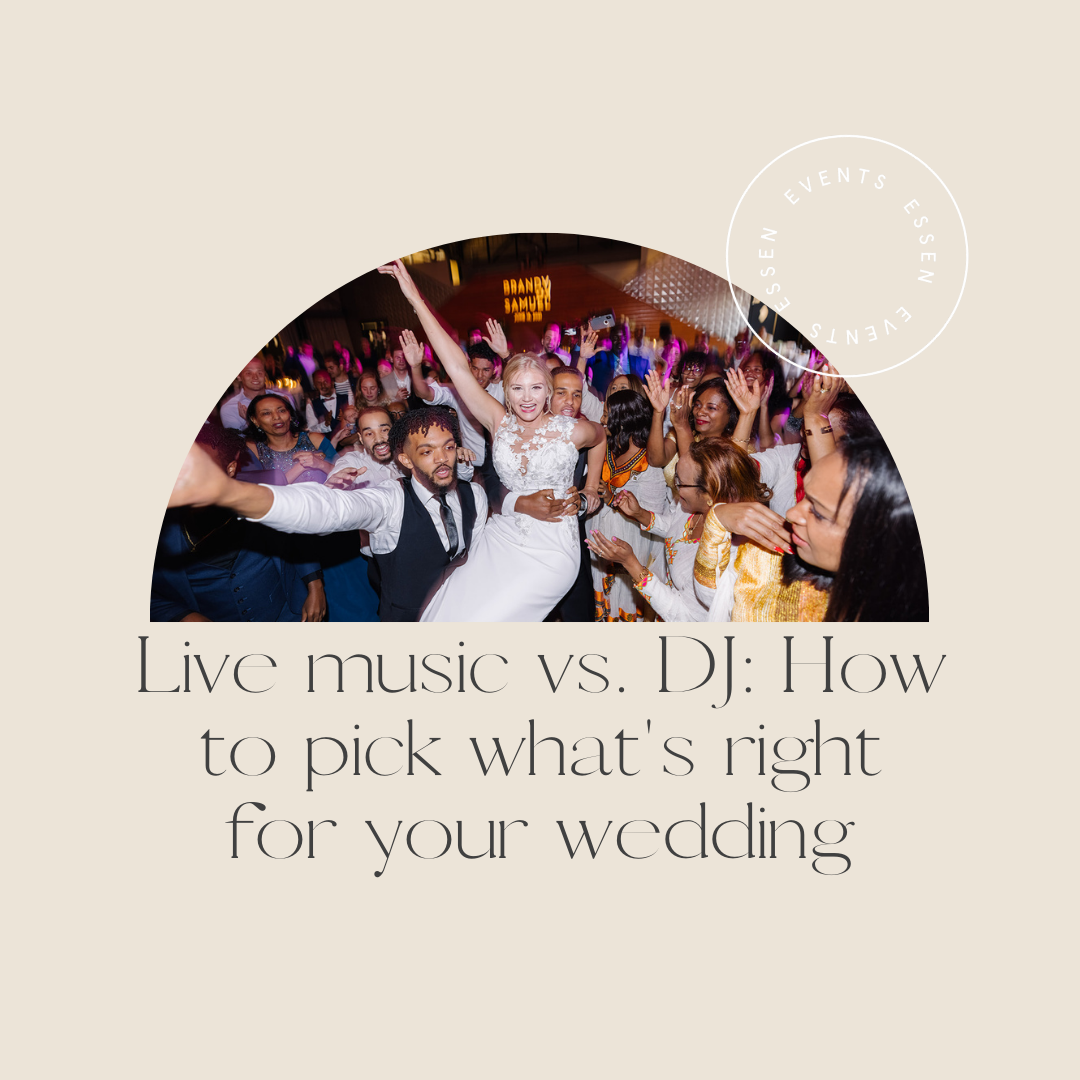 Live Music vs. DJ? How to pick what's right for your wedding