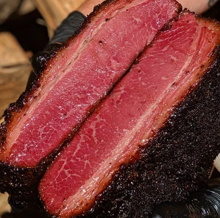 One of our favorite specials of the week&hellip;Brisket Pastrami! 

Available every Friday here at @zzqrva&mdash;order it up sliced by the pound or sandwiched with our house made kraut and Giddyup sauce (a horseradish cream sauce) to kick off your we