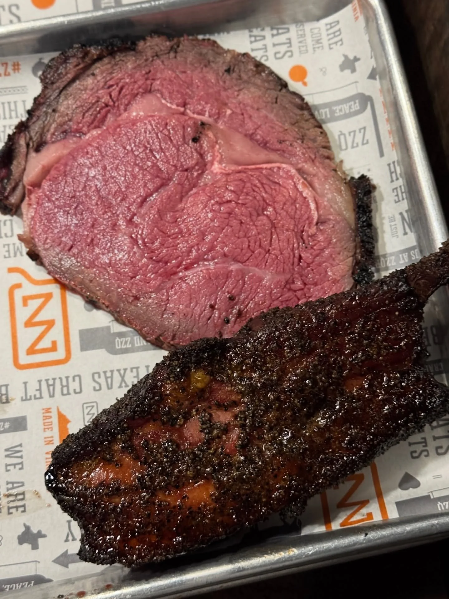 This 👆is what we love about Sundays at @zzqrva 

Prime Rib and Bacon Ribs are on the board today!