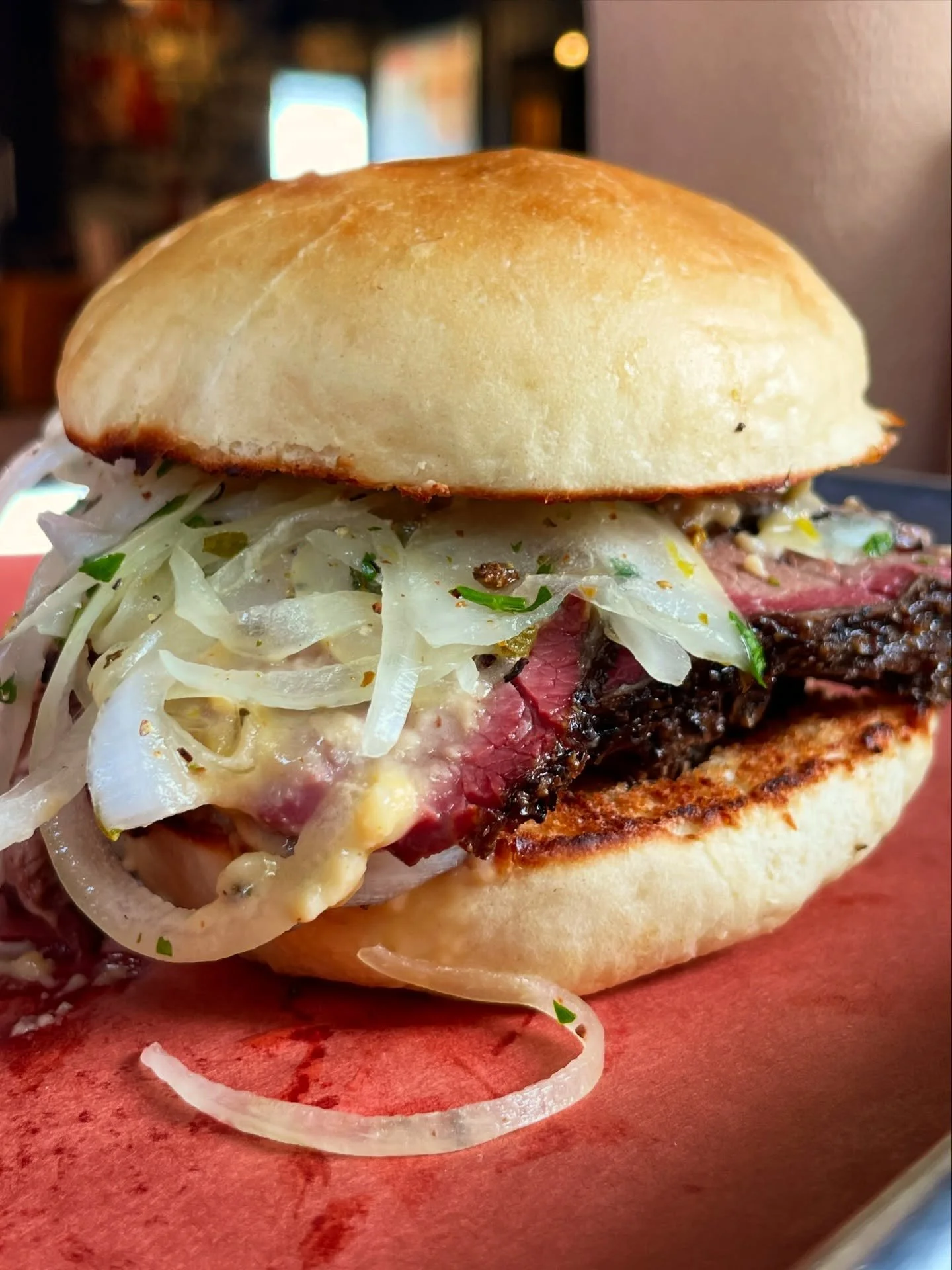 It&rsquo;s Beef-n-Cheddar Thursday! If you haven&rsquo;t tried this sandwich before, come get your hands on one today. 

Smoked and thinly sliced beef shoulder, ceviche onions, and melty cheese sauce complete this beauty. (Thursdays only)