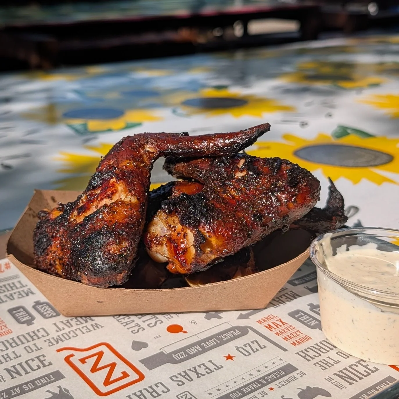 Put it in your calendar! 📅 THIS Saturday (and the first Saturday of every month until further notice) we will be serving up our Smoked Wings. 

🌮 We will ALSO be starting up Barbacoa Tacos this Saturday, May 2nd and those will also be served on the