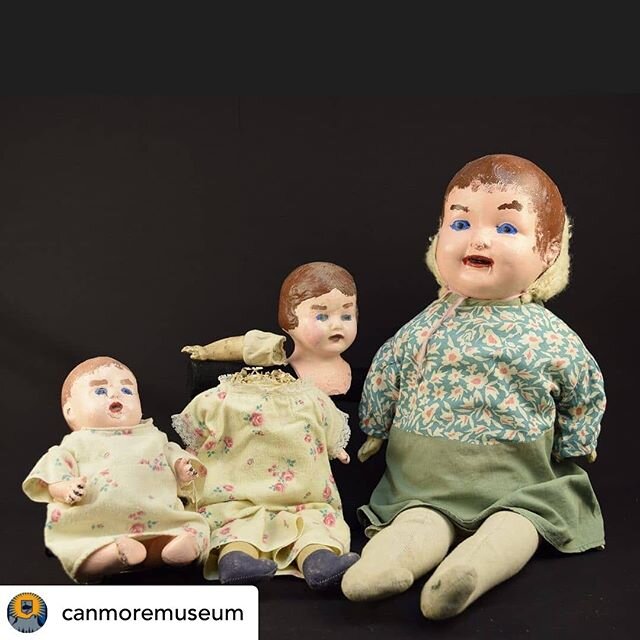 Posted @withregram &bull; @canmoremuseum #CURATORBATTLE What's our collection's #creepiestobject ?

These dolls, given to Alice Moss at the 1945 @canmoreminersunionhall Christmas party certainly fit the bill!

What's your #CreepiestObject?