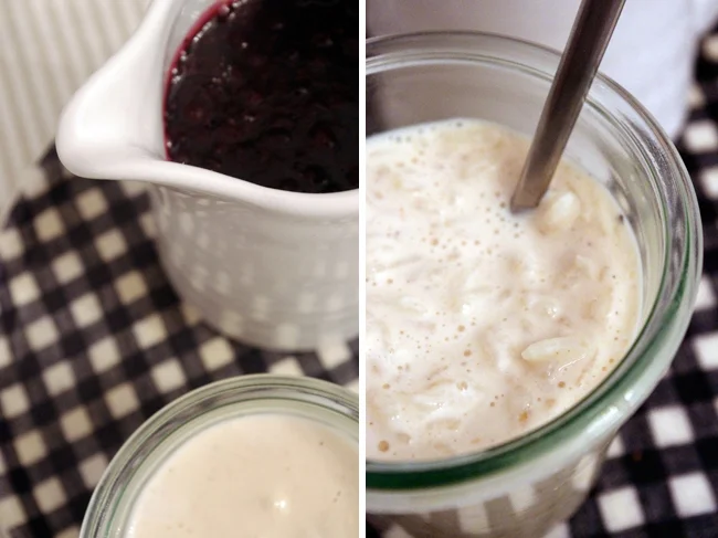 REISPUDDING MIT HEIDELBEERSOSSE