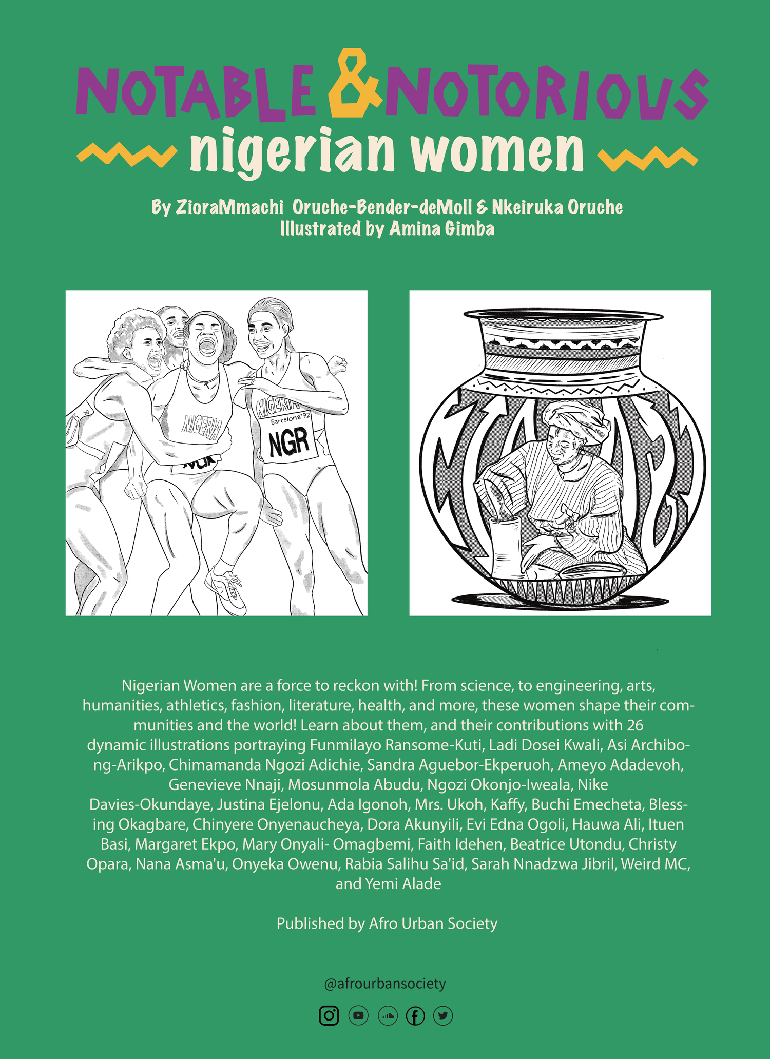 Notable & Notorious Nigerian Women Coloring Book — Afro Urban Society