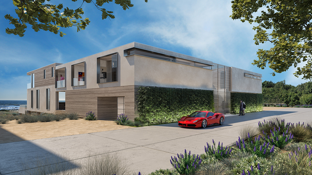 Malibu Broad Beach Home Rendering