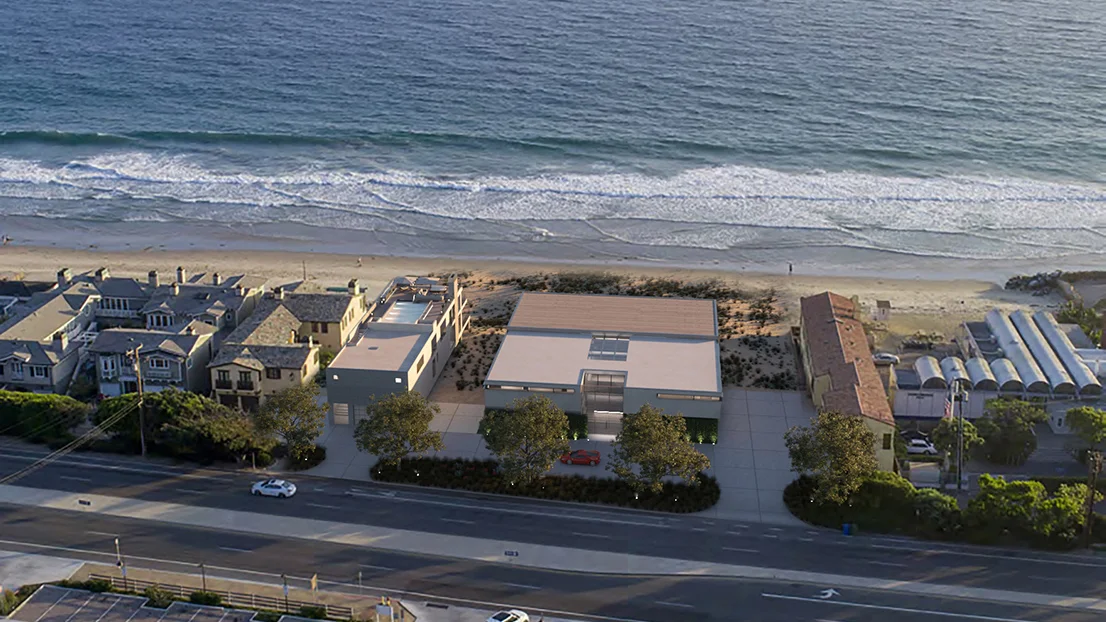 Malibu Broad Beach Homes Aerial