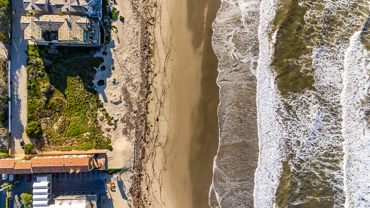 Malibu Broad Beach Lot Aerial